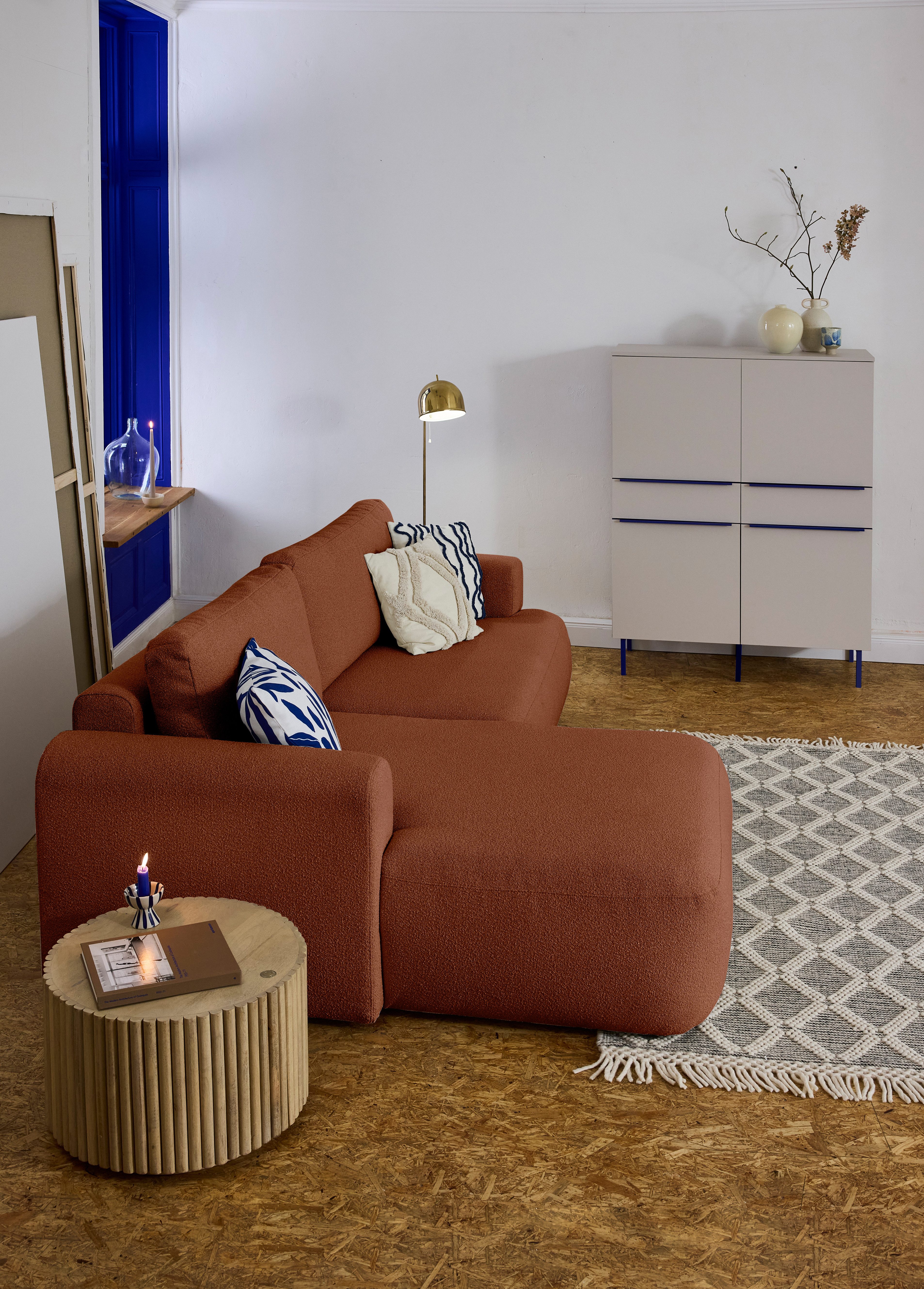 TOM TAILOR HOME Ecksofa SO SOFT SOFA – klare, organische Form und ausgewogener Sitzkomfort, 257 x 170 cm, im schönen Boucléstoff SLO