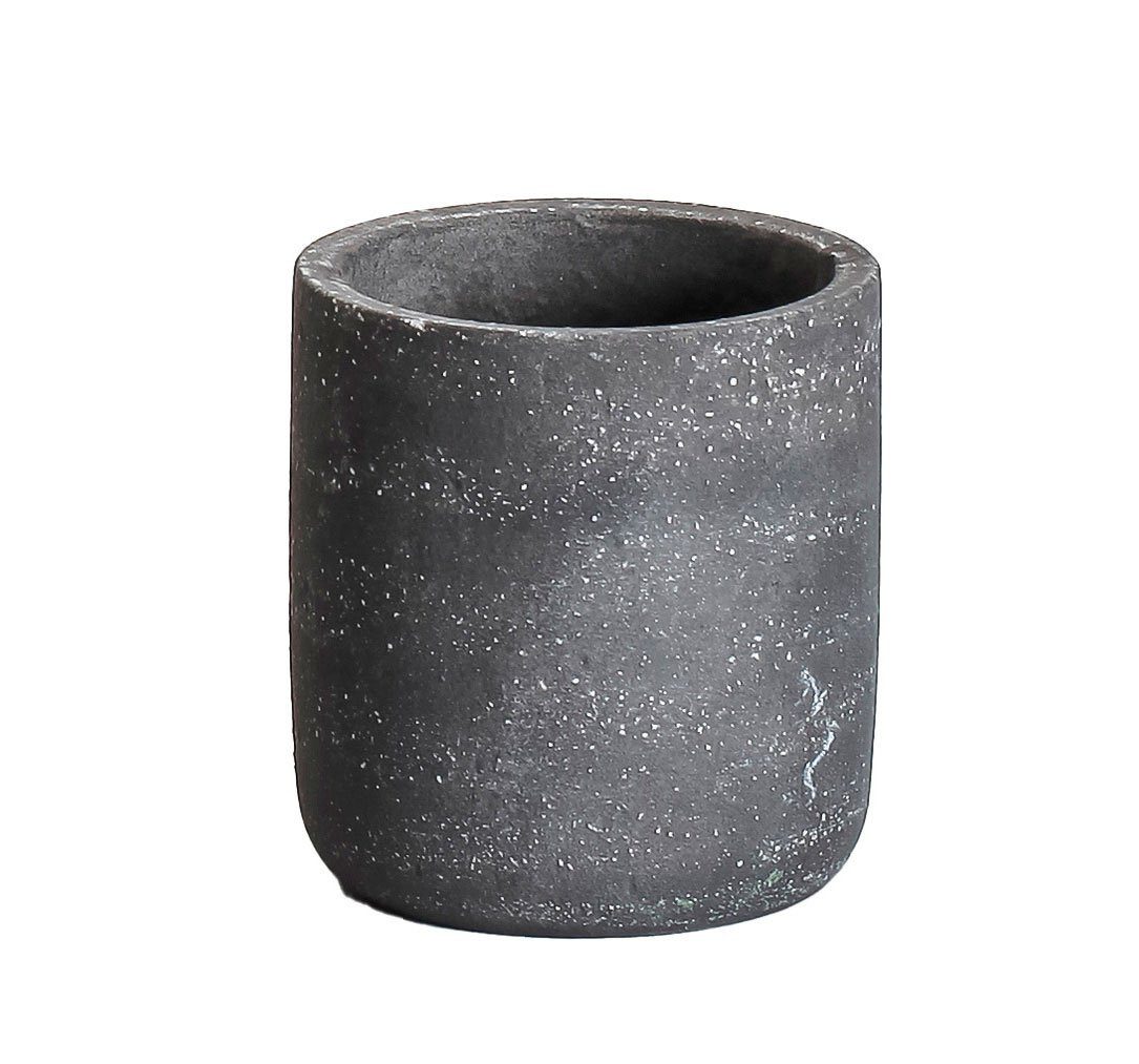 Sapho Zahnputzbecher OSAKA Glas zum Stellen, grau, Sapho-8654