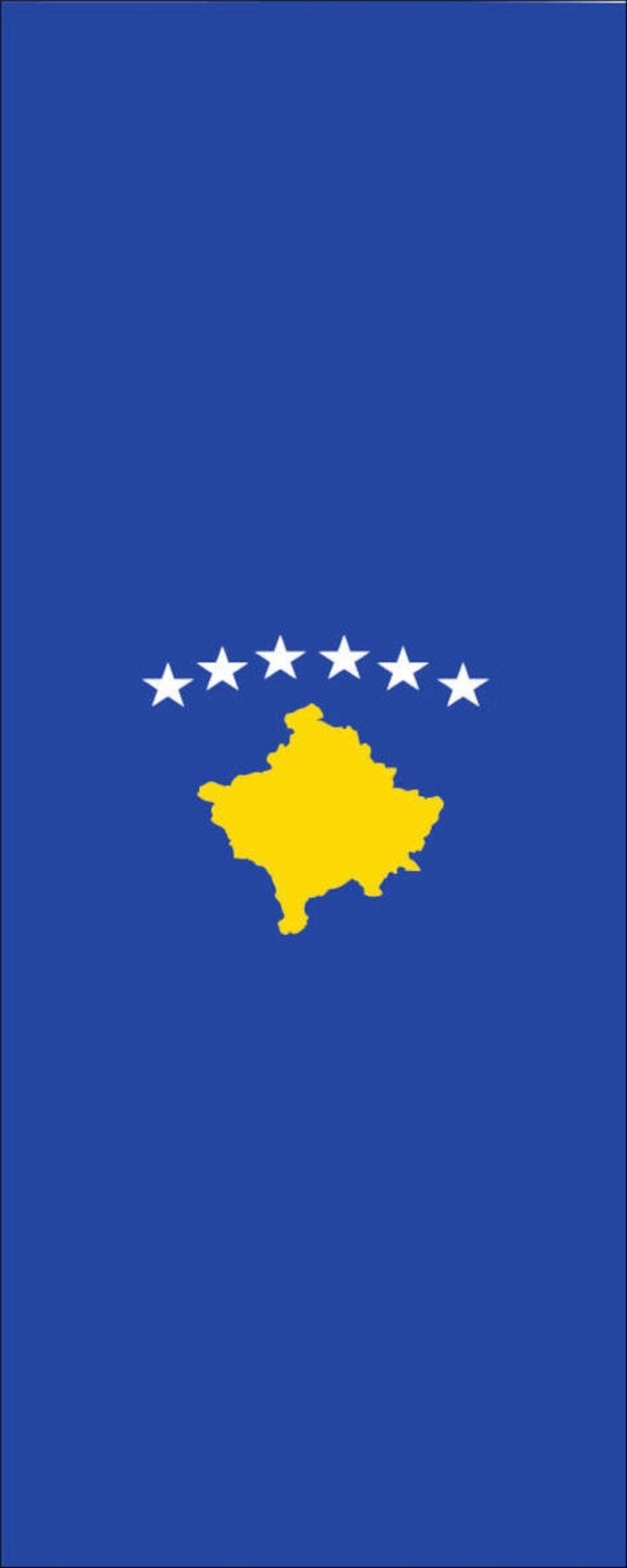 110 g/m² Flagge Hochformat Flagge flaggenmeer Kosovo