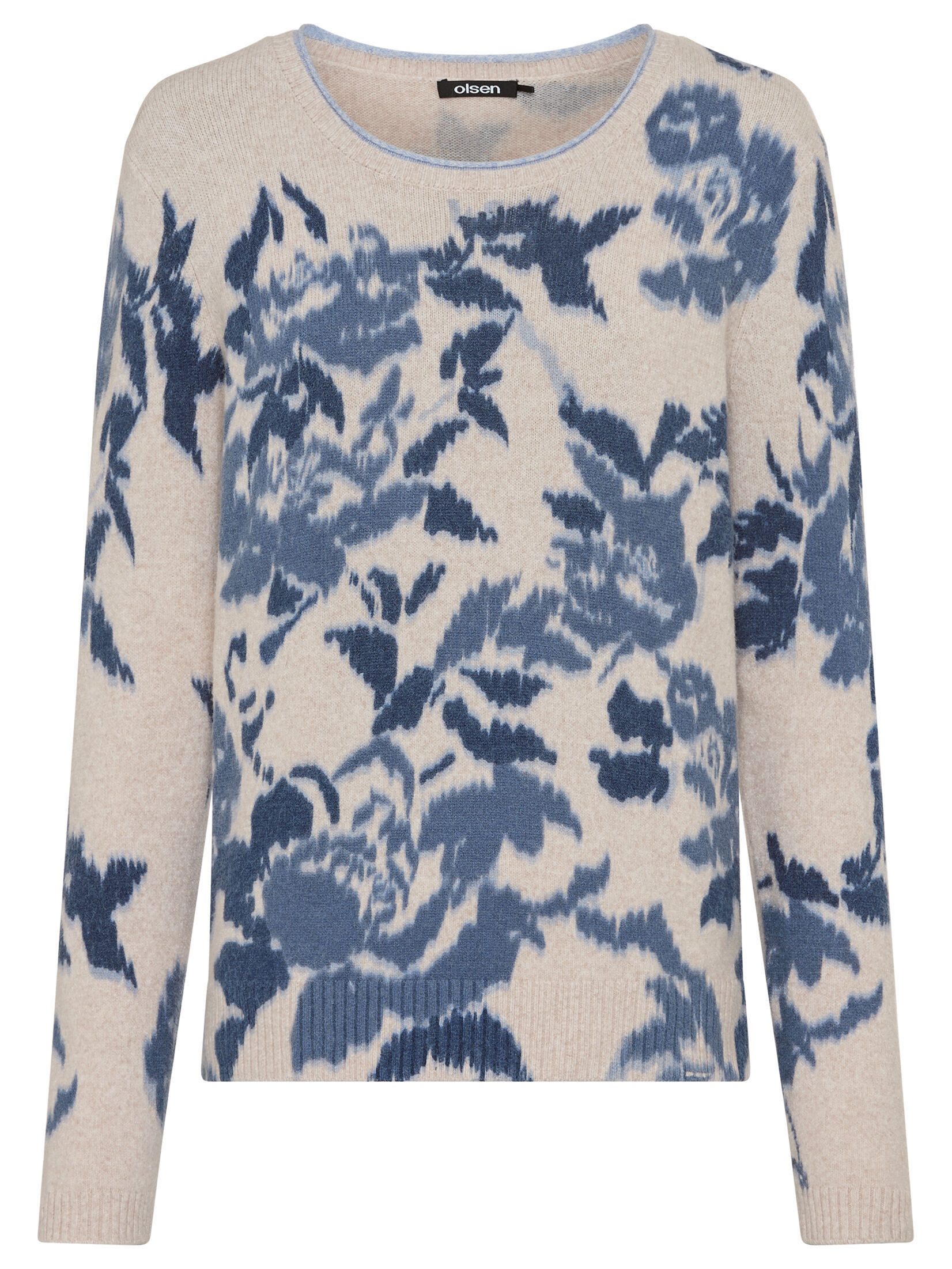 Olsen Rundhalspullover mit Rundhalsausschnitt günstig online kaufen