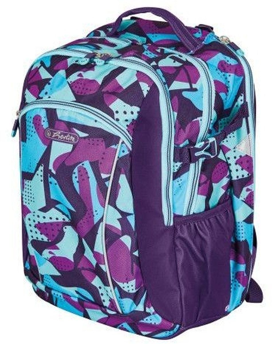 Herlitz Schulranzen Grundschulrucksack Ultimate leer 24l Polyester 310x220x410mm CamoPurpl
