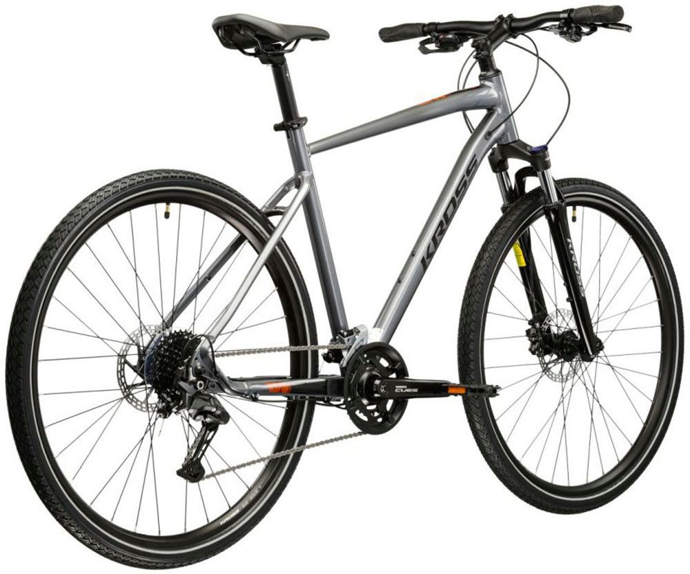 Kross Crossrad Crossrad Herren 28" Evado 5.0 grau 18 Gänge, 18 Gang Shimano CUES U3020 Schaltwerk, Kettenschaltung