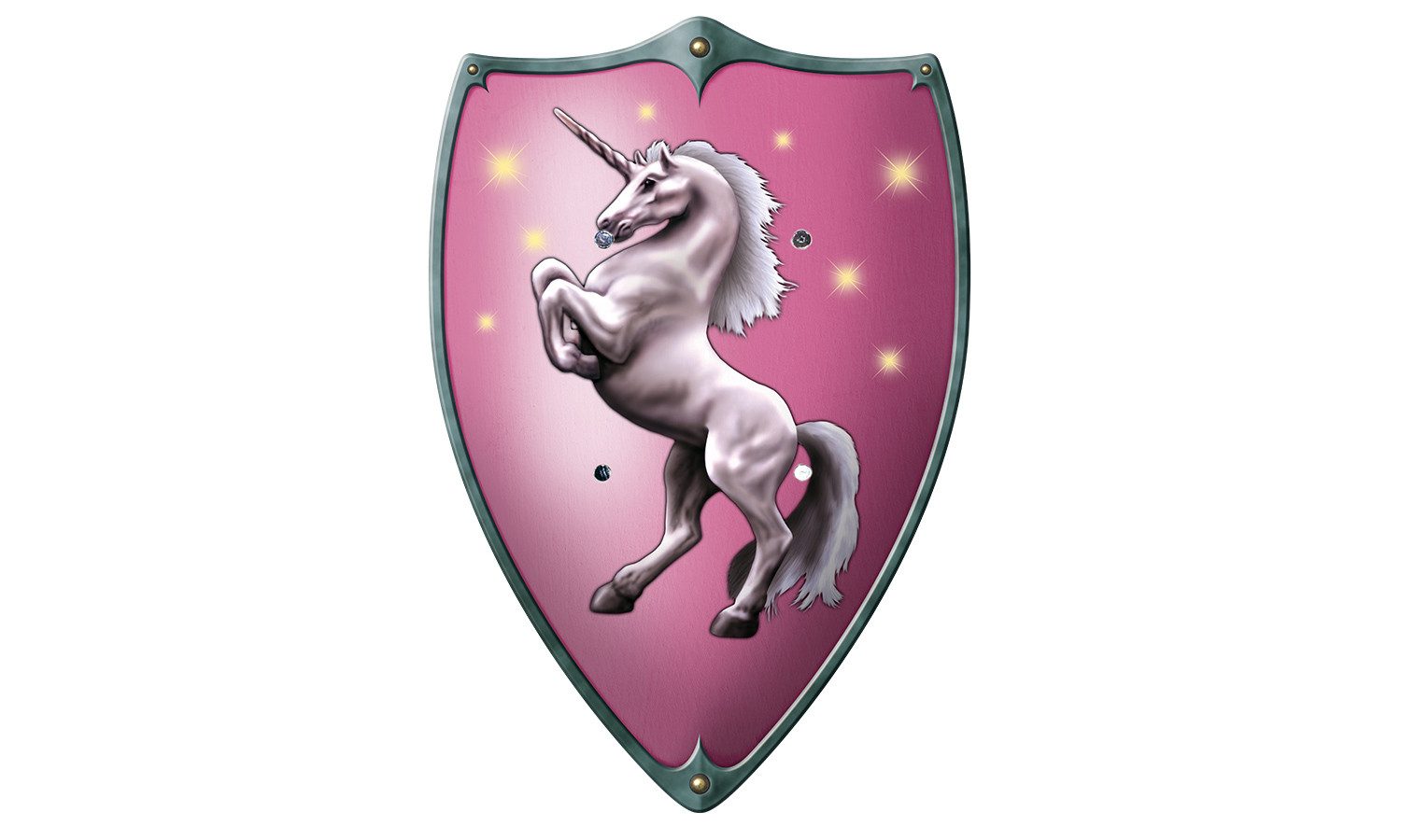 Spielzeug-Ritterschild Ritterschild Einhorn pink