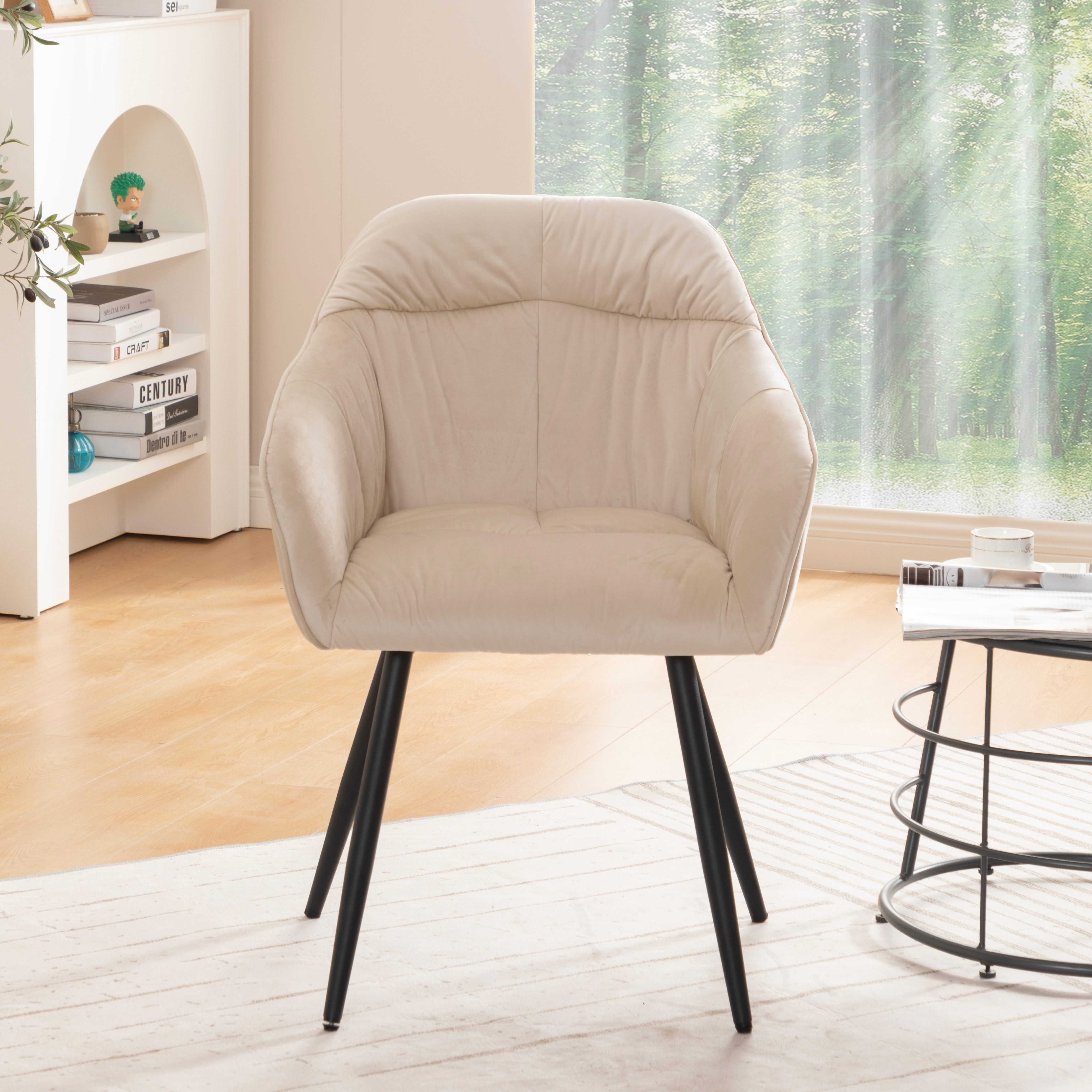 OKWISH Esszimmerstuhl Polsterstuhl (Polsterstuhl mit Metallbeine günstig online kaufen
