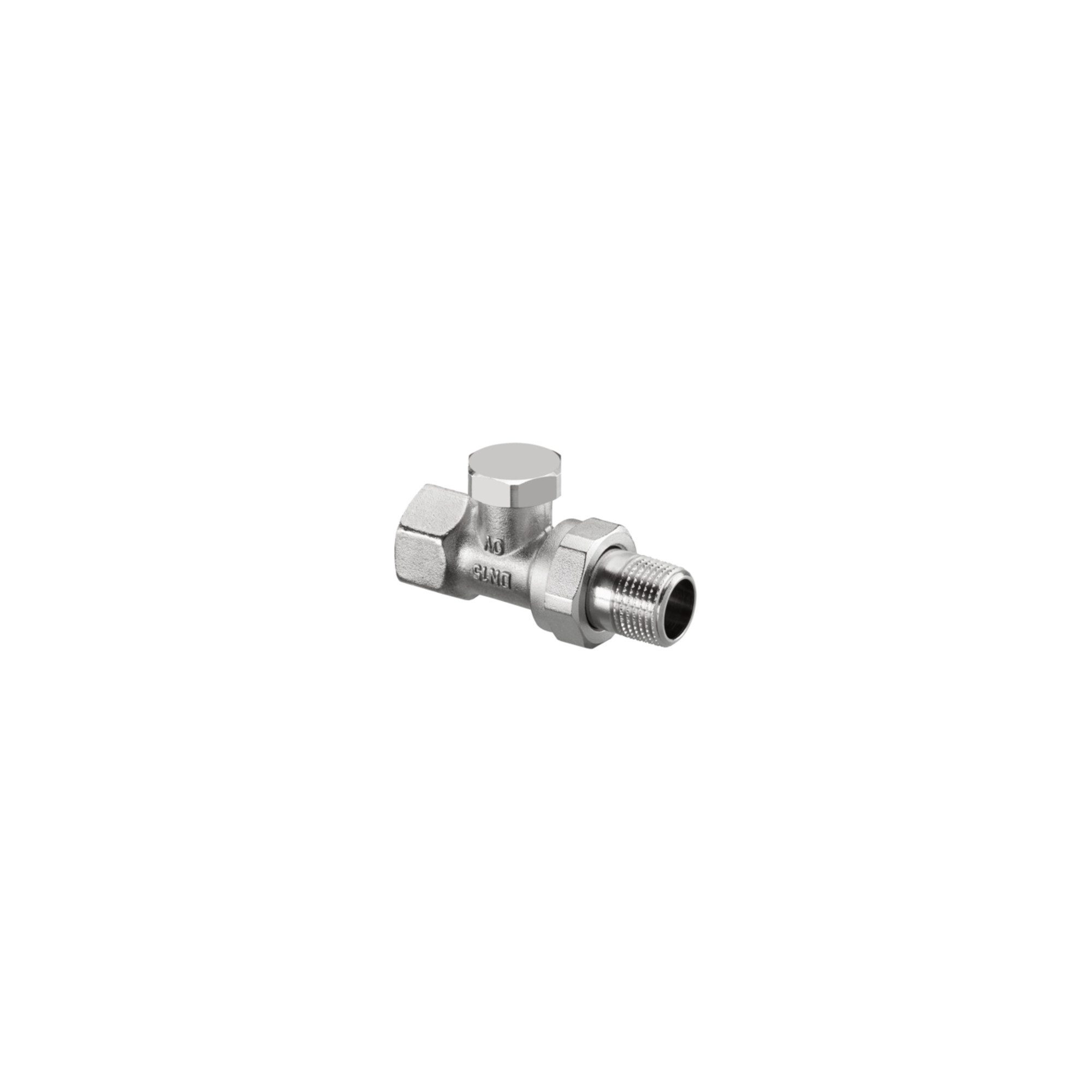 Oventrop Thermostatventil Oventrop Heizkörper-Verschr. Combi 2 DN 10, Durchgang, Messing vernick