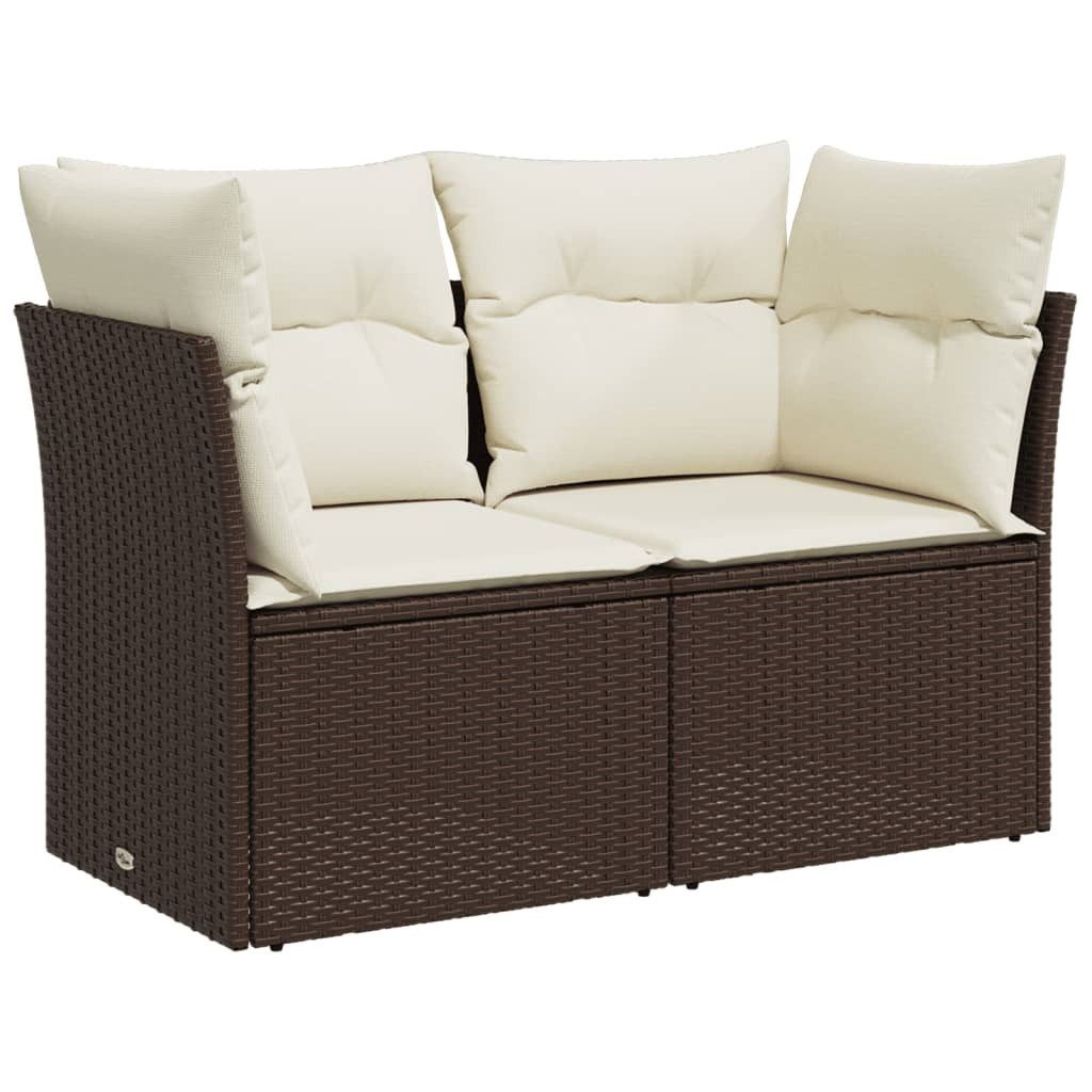vidaXL Loungesofa Gartensofa mit Kissen 2-Sitzer günstig online kaufen