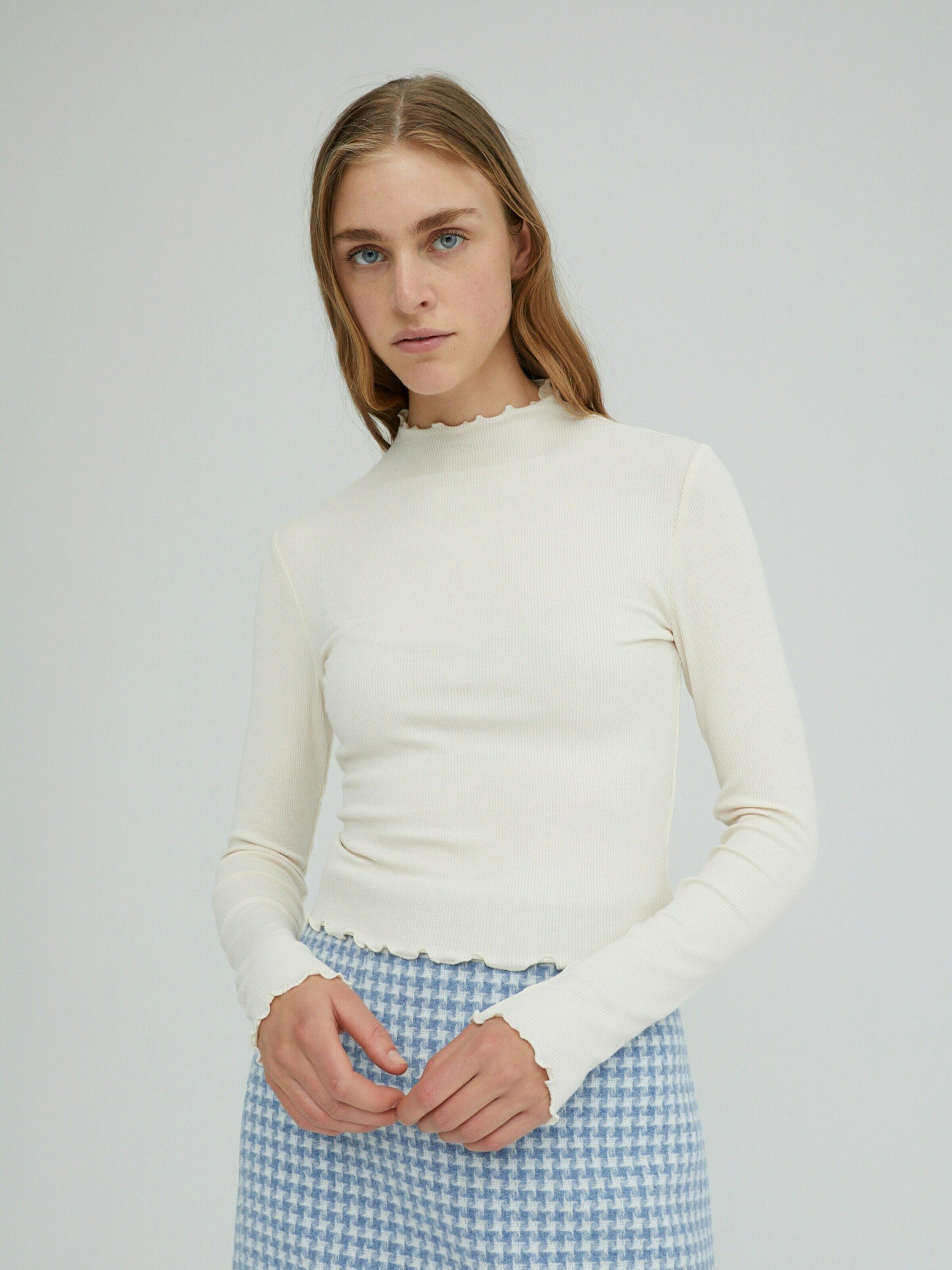 EDITED Langarmshirt Daniela (1-tlg) Plain/ohne Details günstig online kaufen