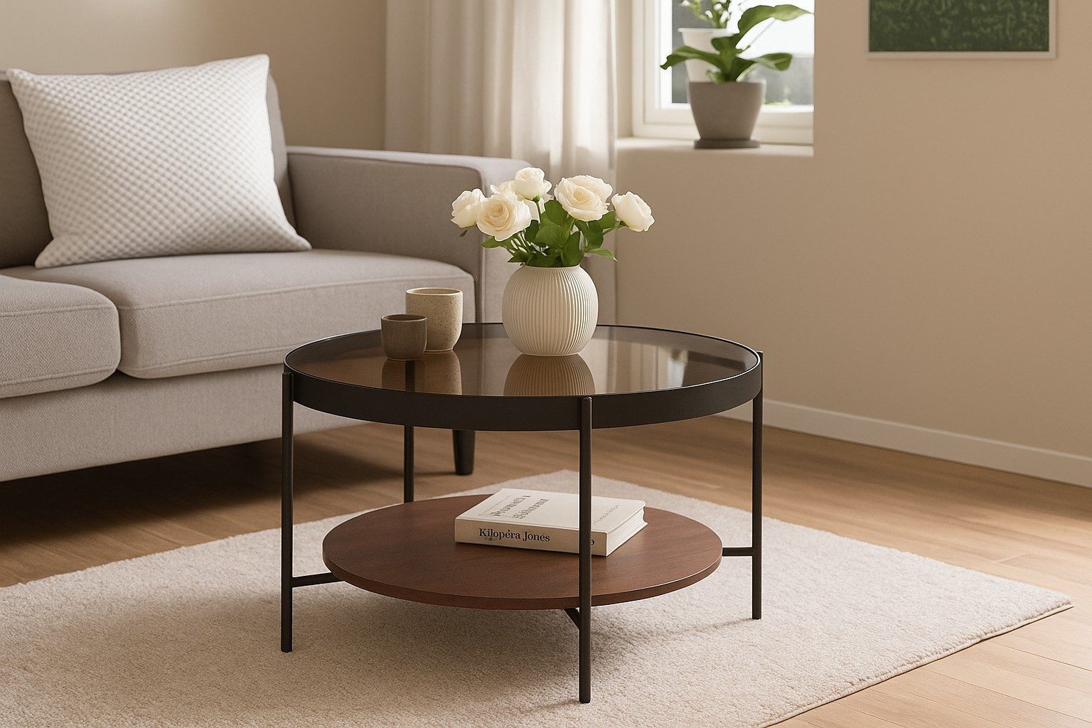 moebel-direkt-online Couchtisch Luna, Sicherheitsglasplatte "amper-yellowfa günstig online kaufen