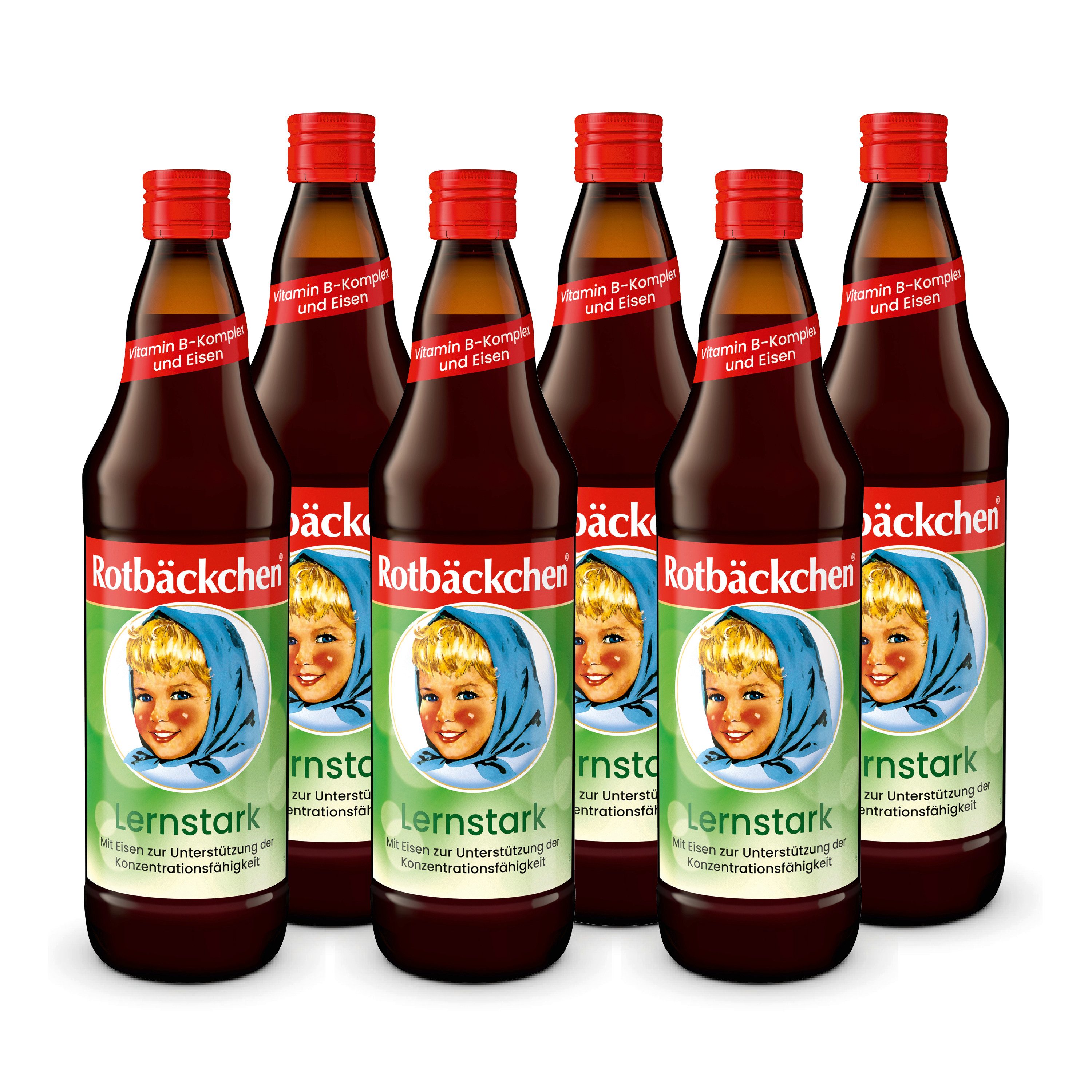 Haus Rabenhorst Saft ROTBÄCKCHEN Lernstark 6er Pack (6 x 700 ml), 700 ml