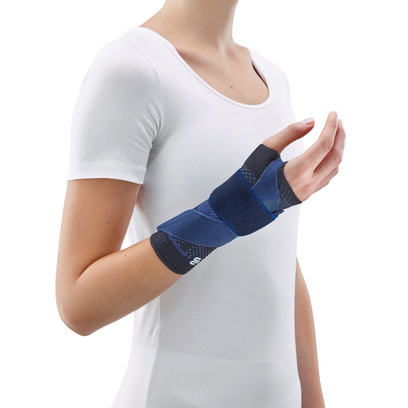 Bauerfeind Handgelenkbandage ManuTrain Handgelenkbandage, Schwarz Rechts Größe 4