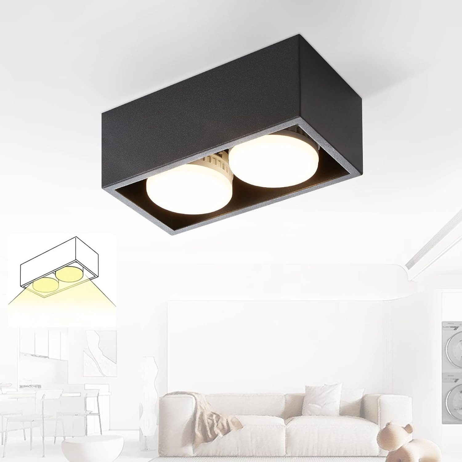 ZMH Deckenspots 1 Flammig Modern Deckenstrahler- günstig online kaufen