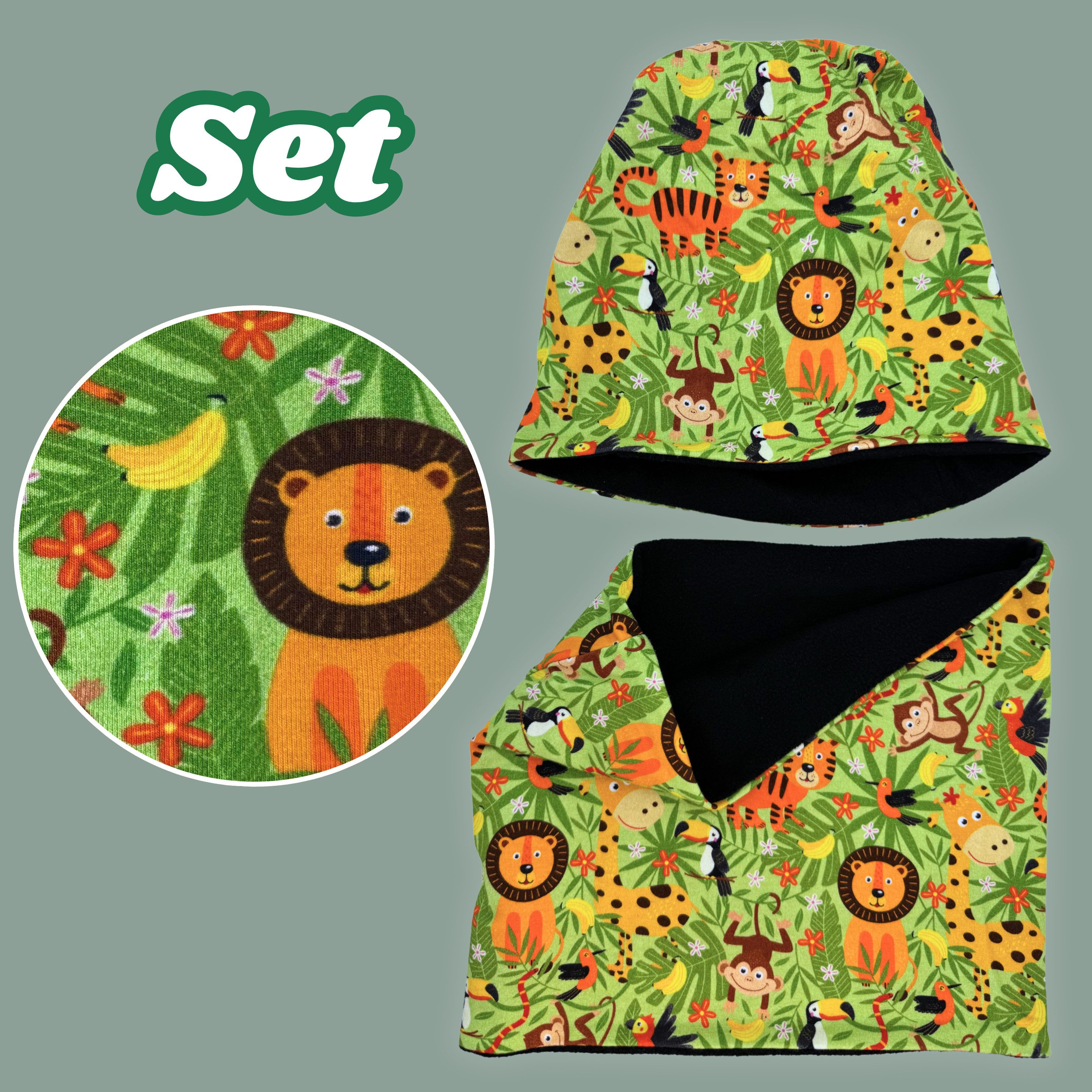 HECKBO Beanie HECKBO Kinder Mädchen Jungen Beanie Mütze & Loop-Schal Set – Bild 4 von 5