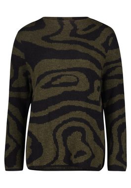 Cartoon Strickpullover mit Intarsie (1-tlg) Strick