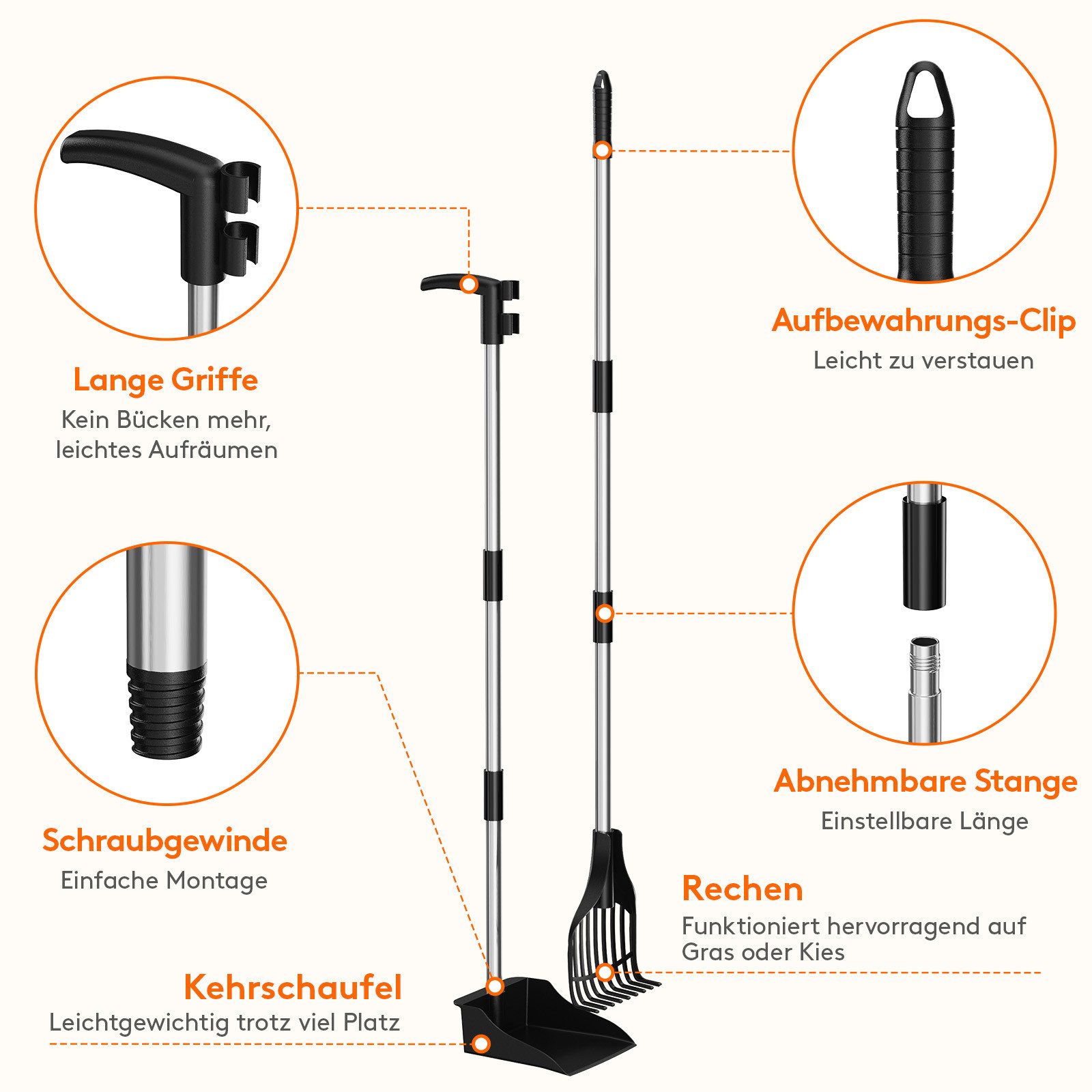 Lifewit Schaufel Plastik-Hundekotschaufel, Leichter tragbarer KOT-Schaufel, günstig online kaufen