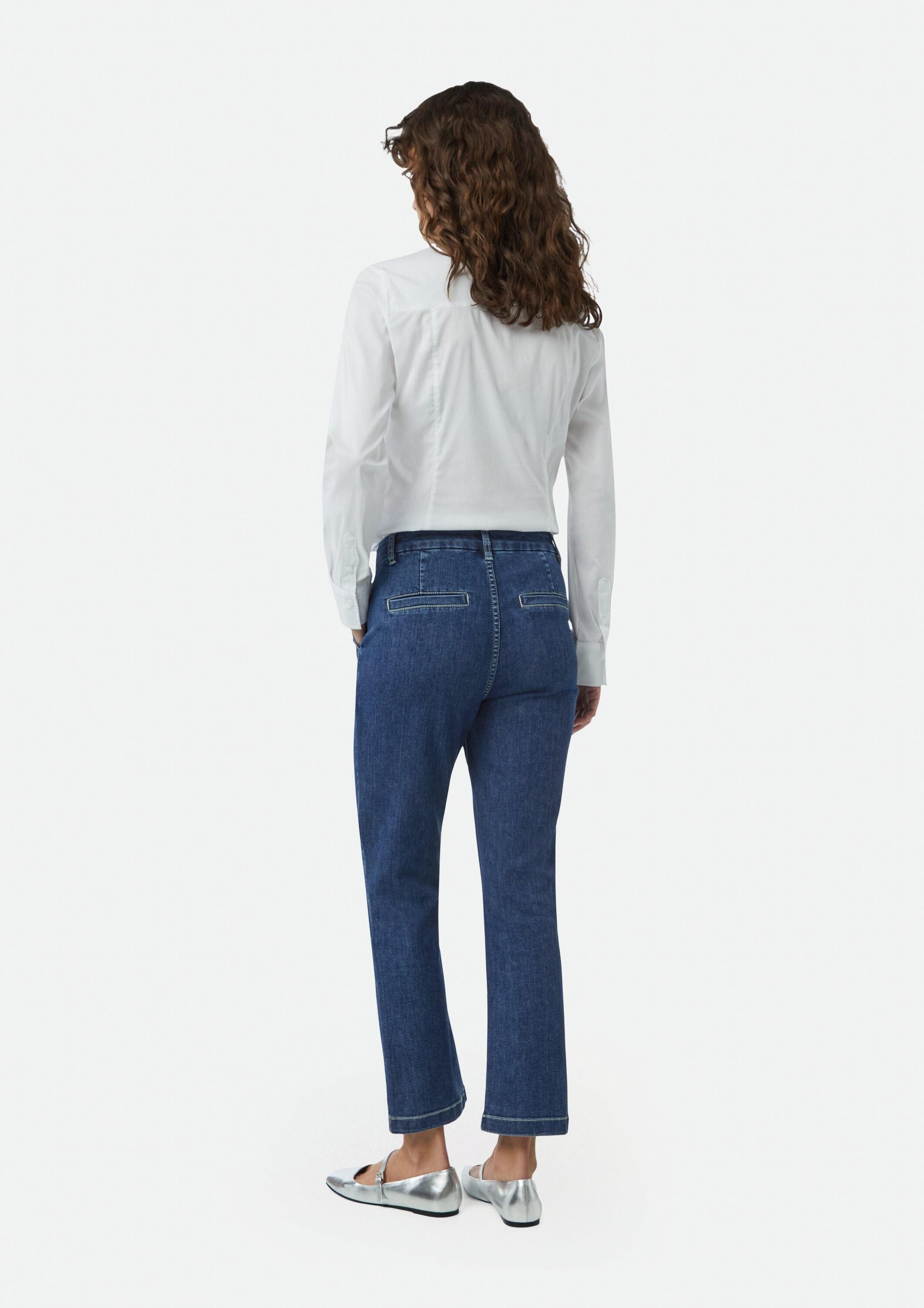 comma Bootcut-Jeans Jeans-Hose Elastische Jeans mit Flared Leg