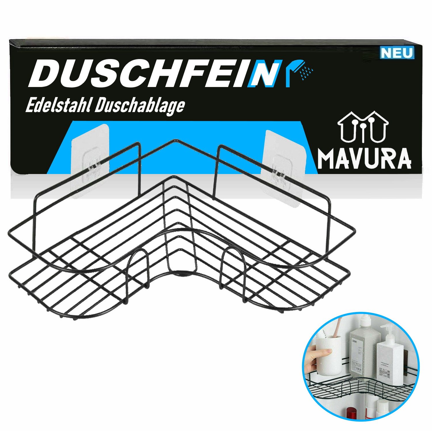 MAVURA Duschablage MAVURA Duschregal ohne Bohren günstig online kaufen