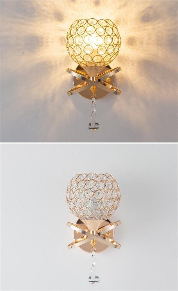 Rouemi Wandleuchte Kristall-Wandlampen, Nachttisch-Wohnzimmer-Wandlampen hoher Qualität