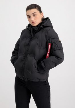 Alpha Industries Kurzjacke Hooded Logo Puffer Wmn