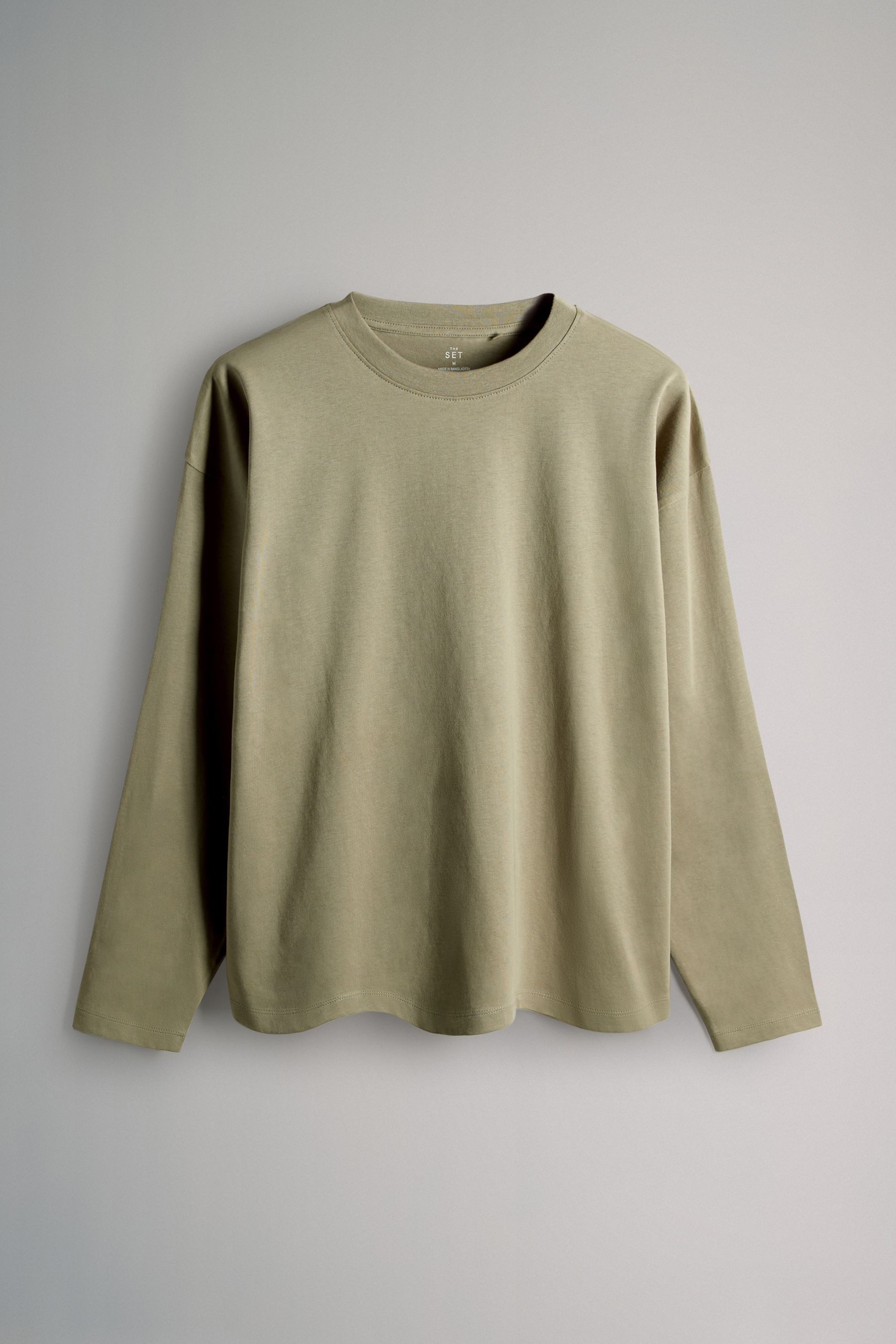 The Set Langarmshirt The Set Relaxed Fit Langarmshirts, 4er-Pack (4-tlg)