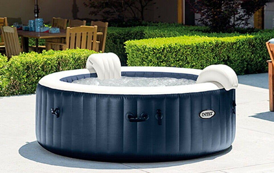 Intex Whirlpool »Intex Pure Spa Außen-Whirlpool mit 77 Bubble Massage Ø x  H: 196 x 71 cm, Kalkschutzsystem 10 W, Laminiertes Vinyl, bis zu 4 Personen«