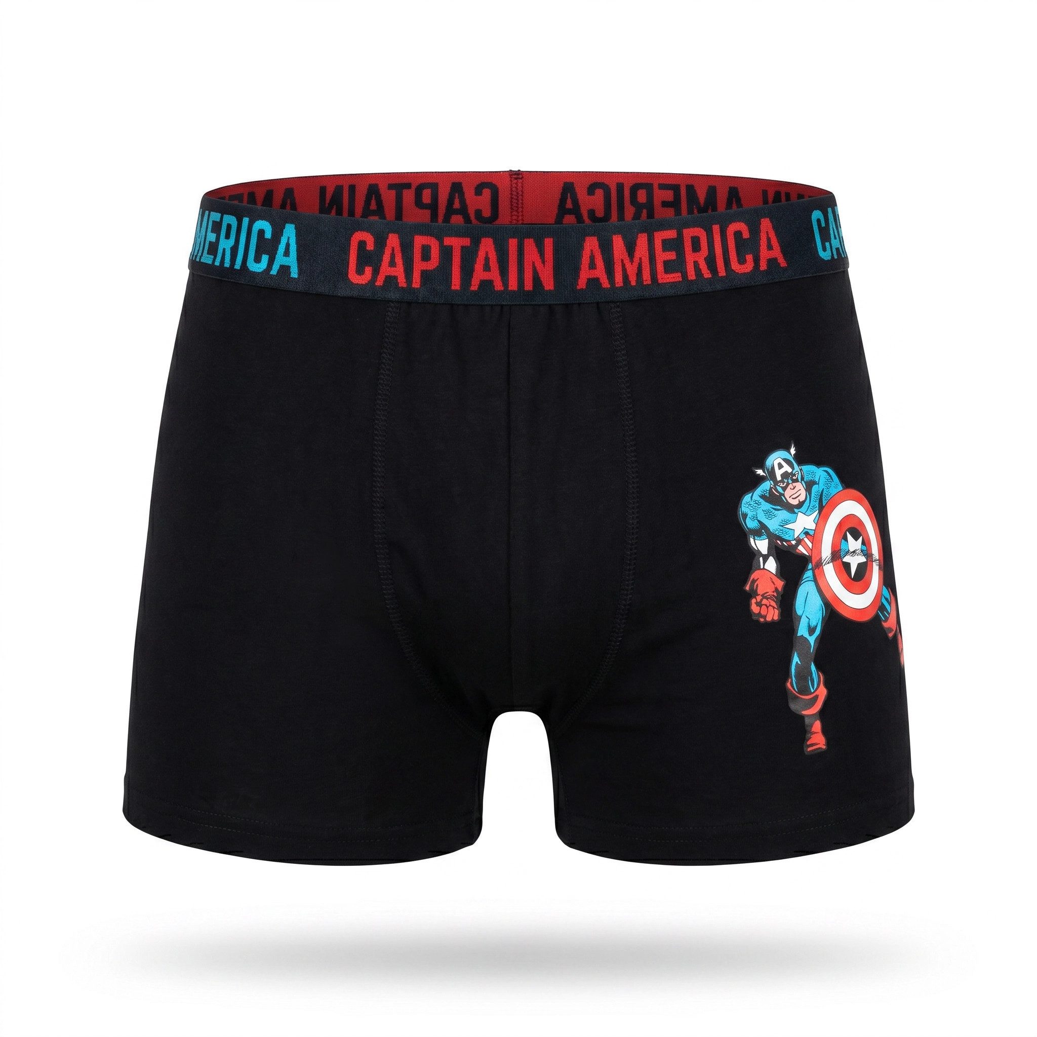 MARVEL Boxershorts Marvel Avengers America Herren Boxershorts Unterhose 2er Pack Gr. S bis XXL