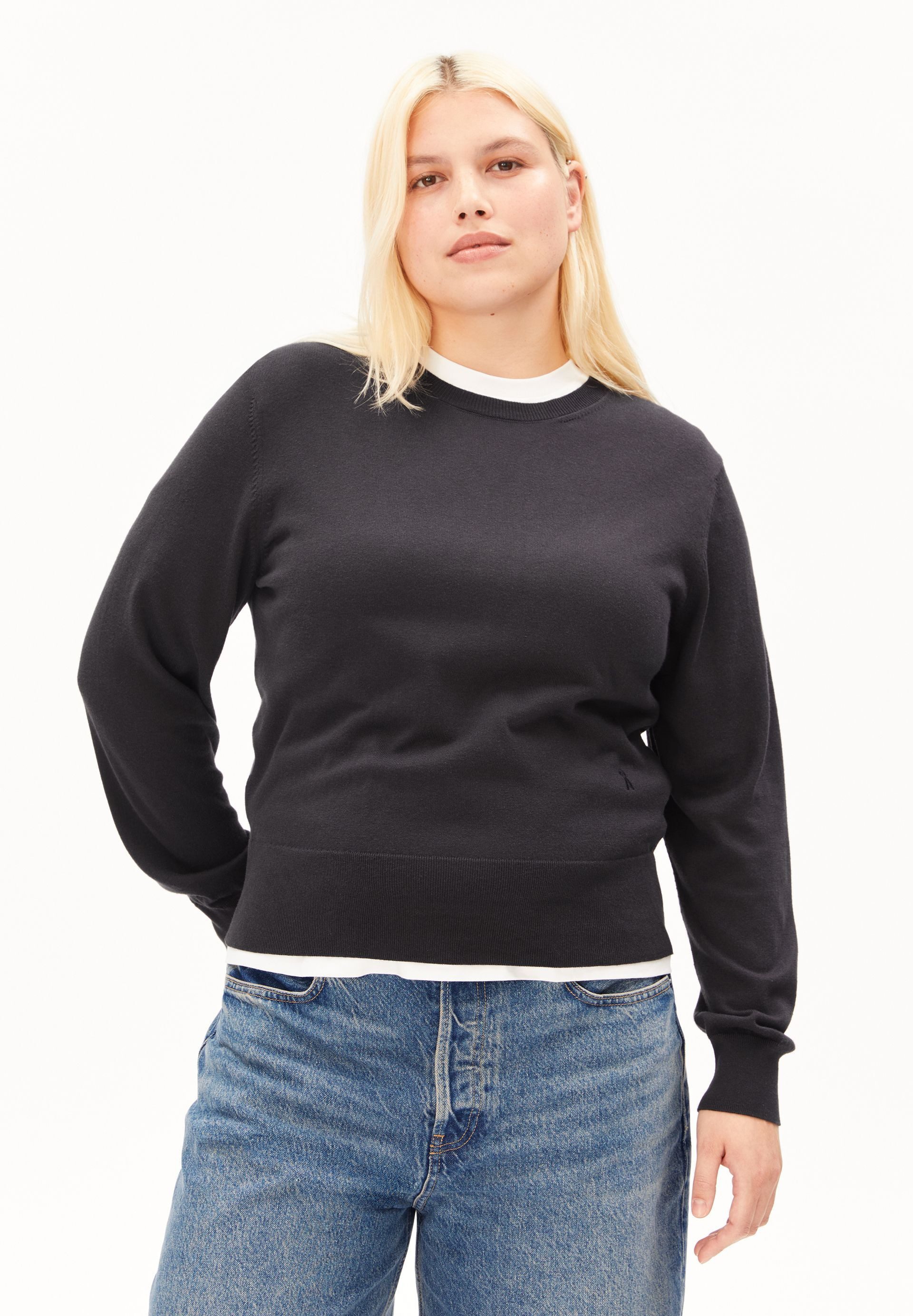 Armedangels Strickpullover FINE KNIT Pullover aus TENCEL™ Modal Mix Regular Fit