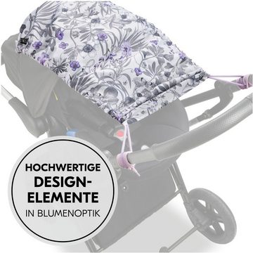 Hauck Kinderwagen-Sonnenschutzhülle Pushchair Sunshade, Flroral Grey