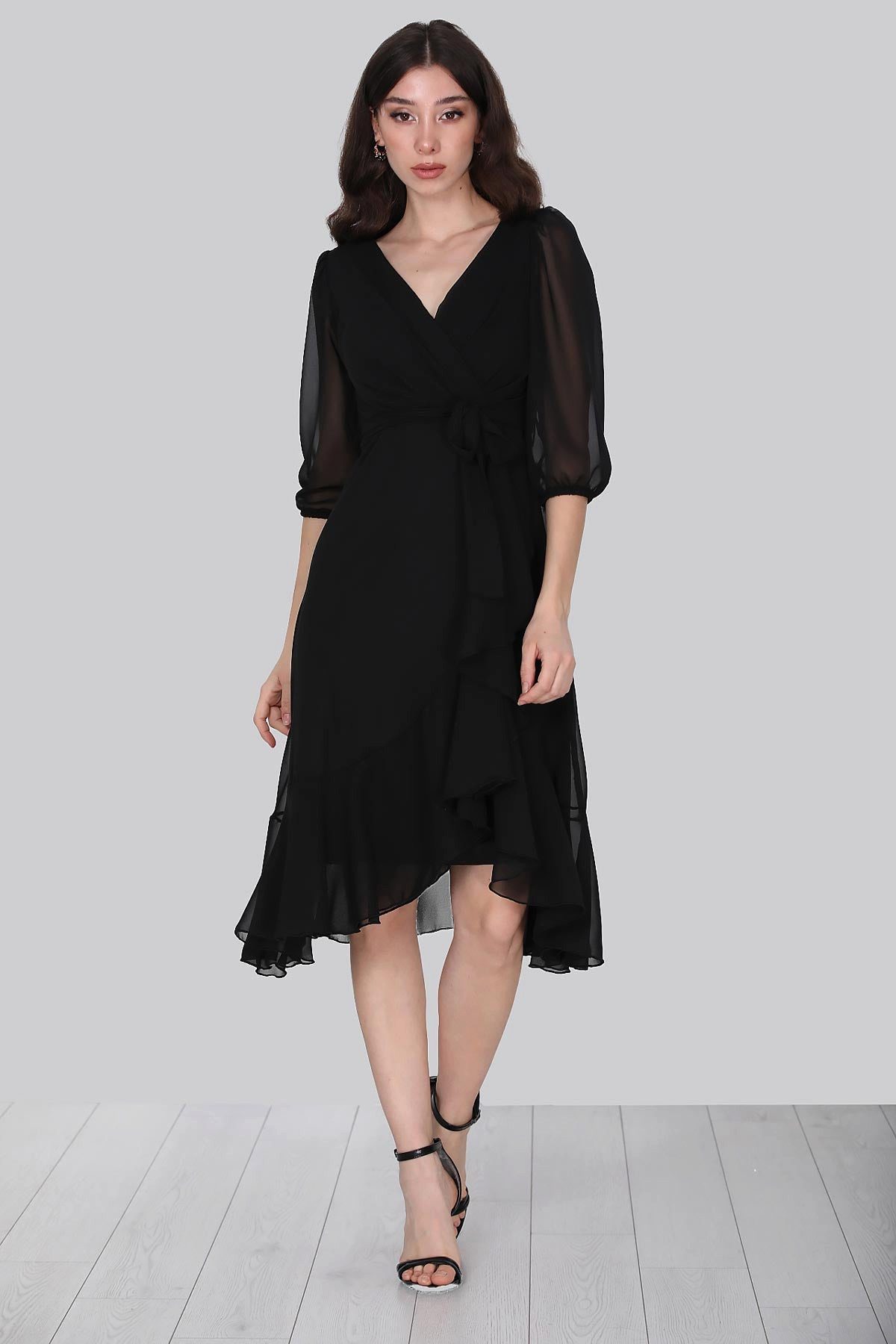 Modabout Abendkleid Kurzes Abendkleid für Damen Kleid Sommerkleid - NELB0063D3372SYH (1-tlg)
