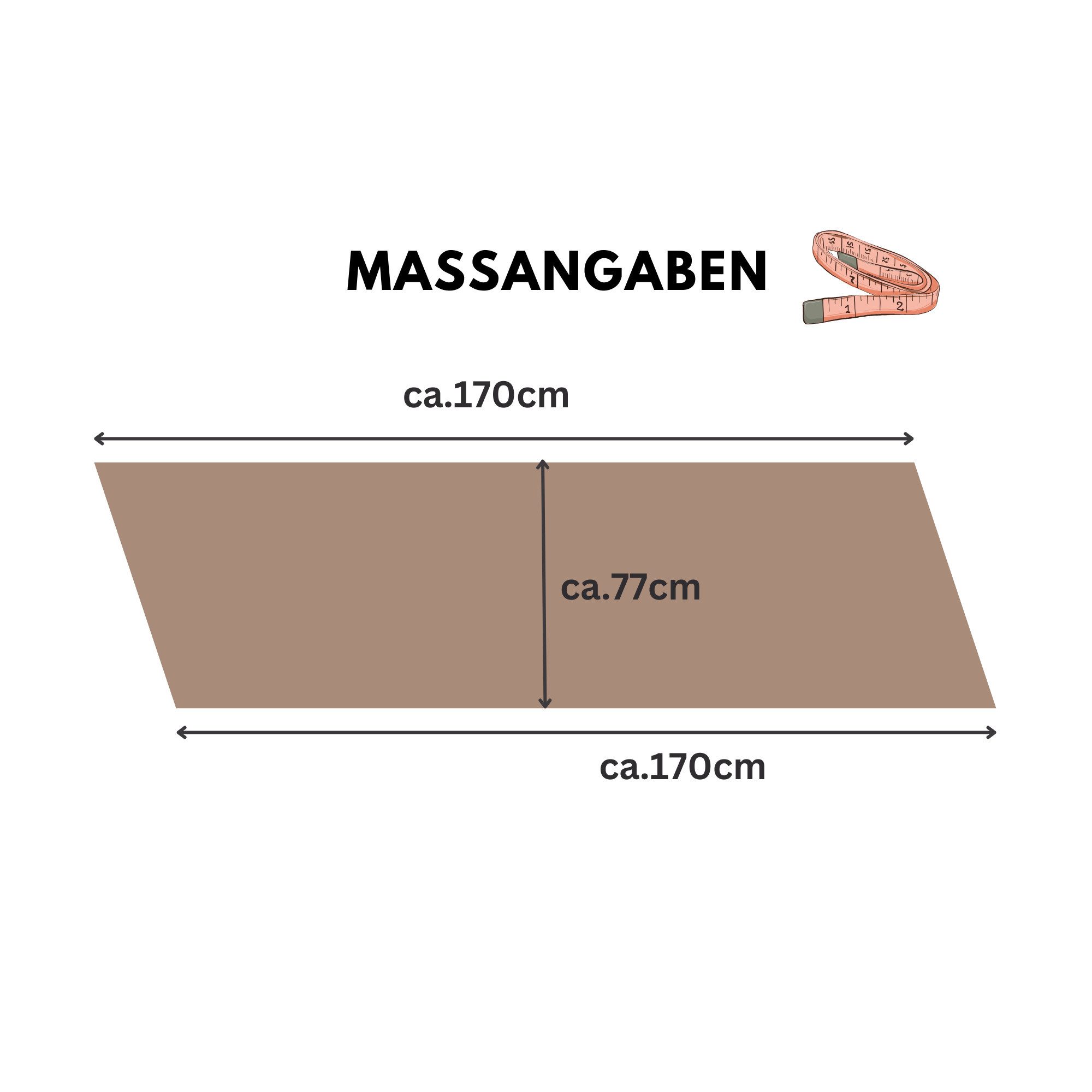 MIRROSI Modeschal Asymmetrischer Schal, Made in günstig online kaufen