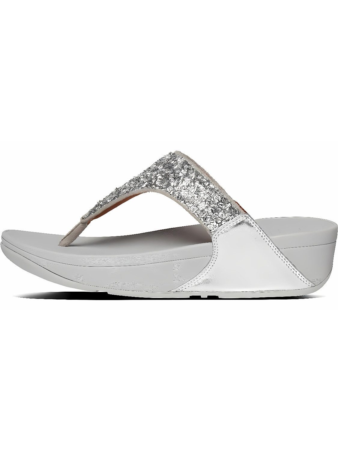 Lulu Shimmerfoil Toe-Thongs Sandale
