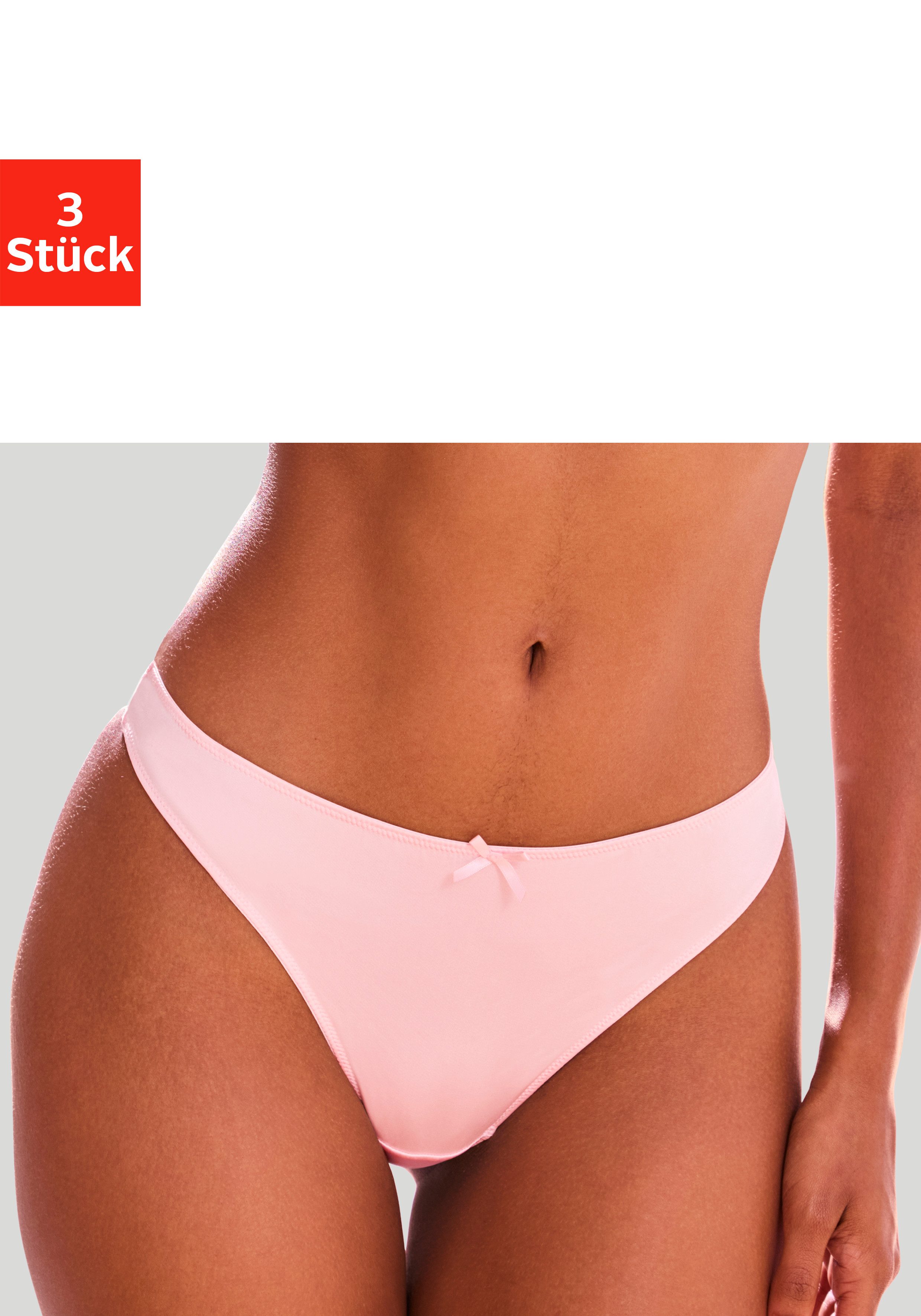 petite fleur String (Packung, 3-St) mit blumiger Spitze