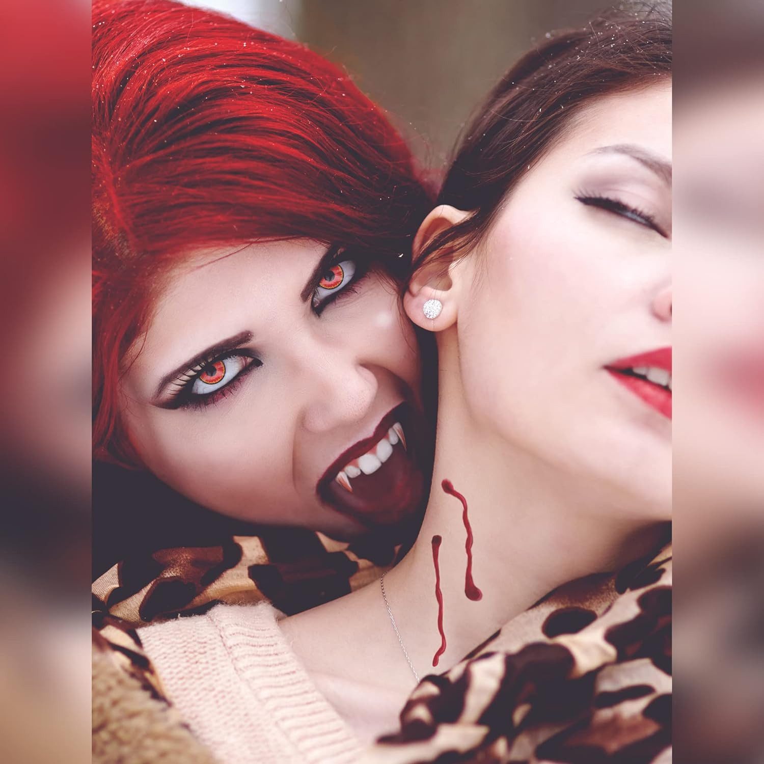 MeralenS Motivlinsen Farbige 'Rengoku' Manga Fun Linsen 1 Paar. Halloween & Cosplay