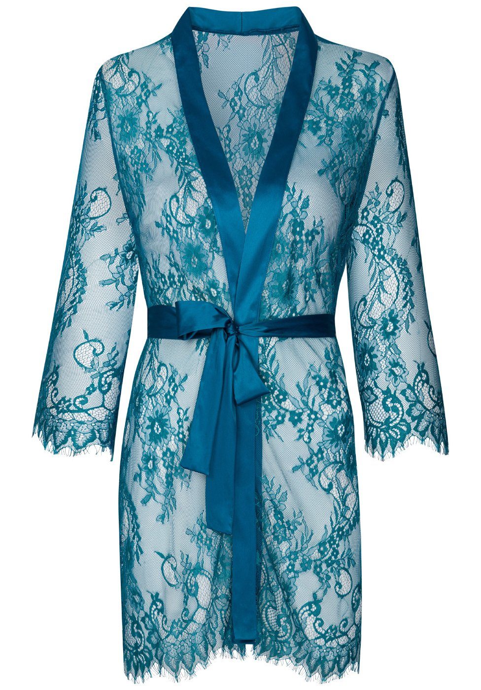 Livco Kimono Corsetti Fashion - Spitze Kimono aus petrol