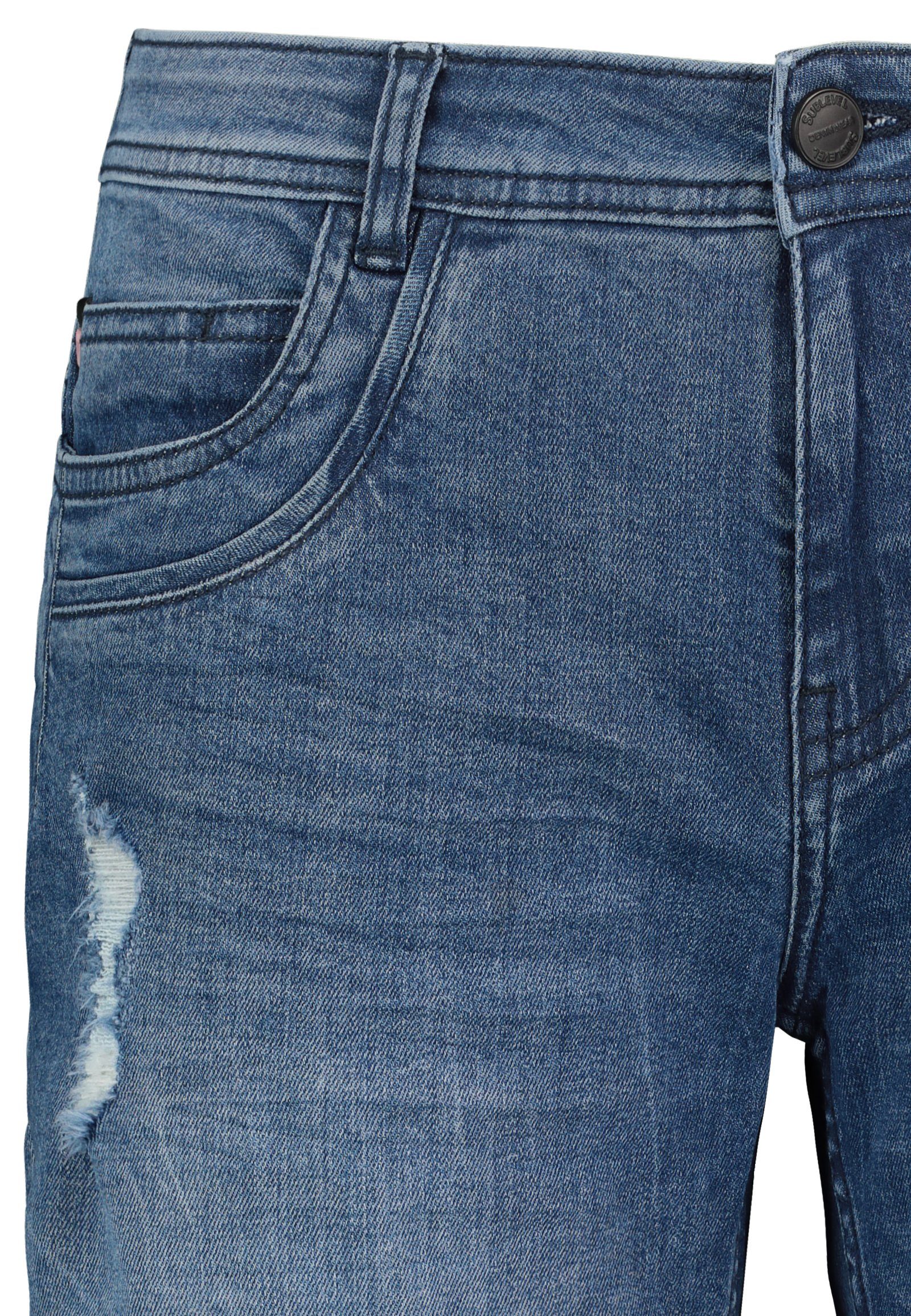 SUBLEVEL Bermudas Damen Jeans Shorts Bermuda Kurze Hose Shorts Short Denim günstig online kaufen