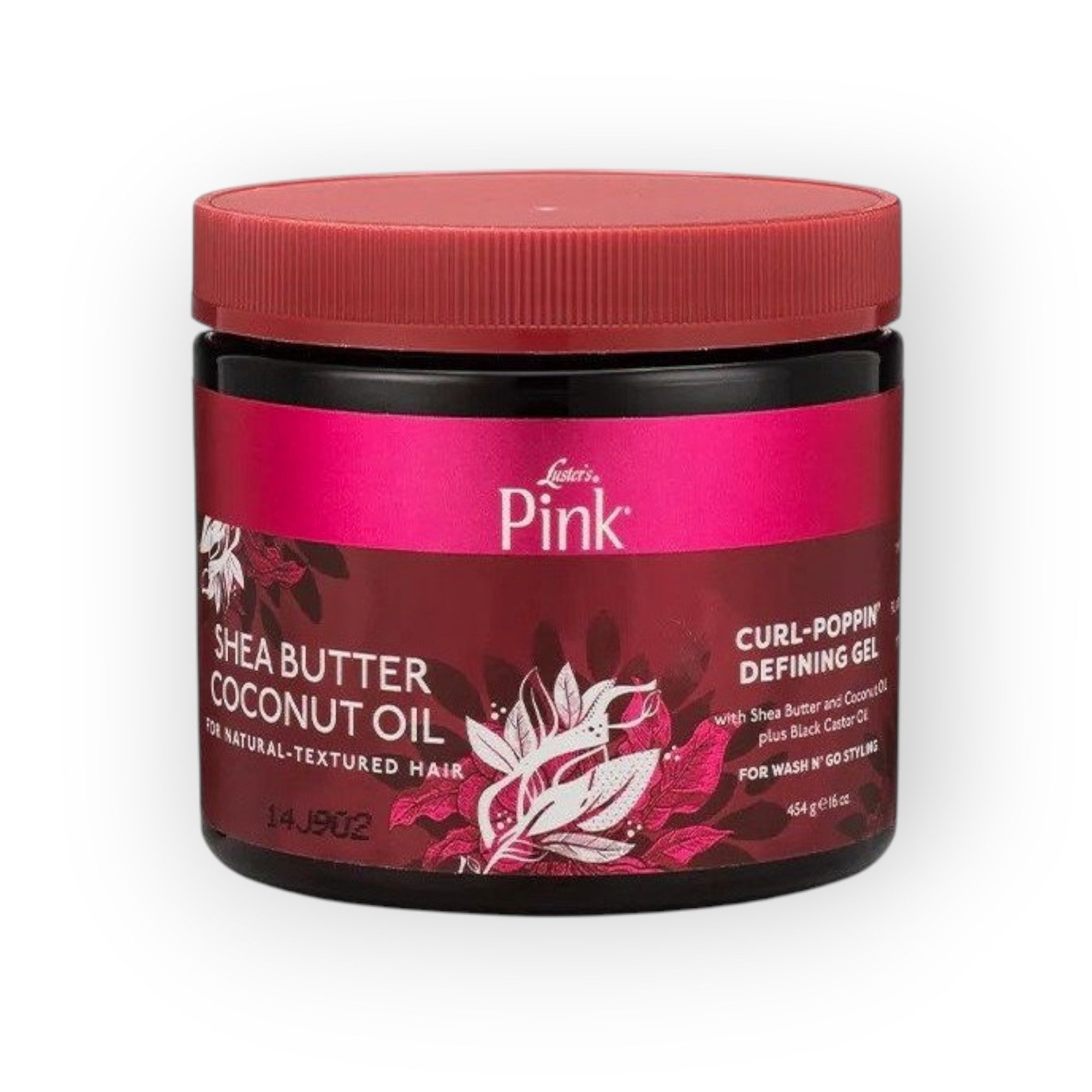 Luster´s Haargel Pink Shea Butter Coconut Oil Curl Poppin 454g, Flexibler Halt