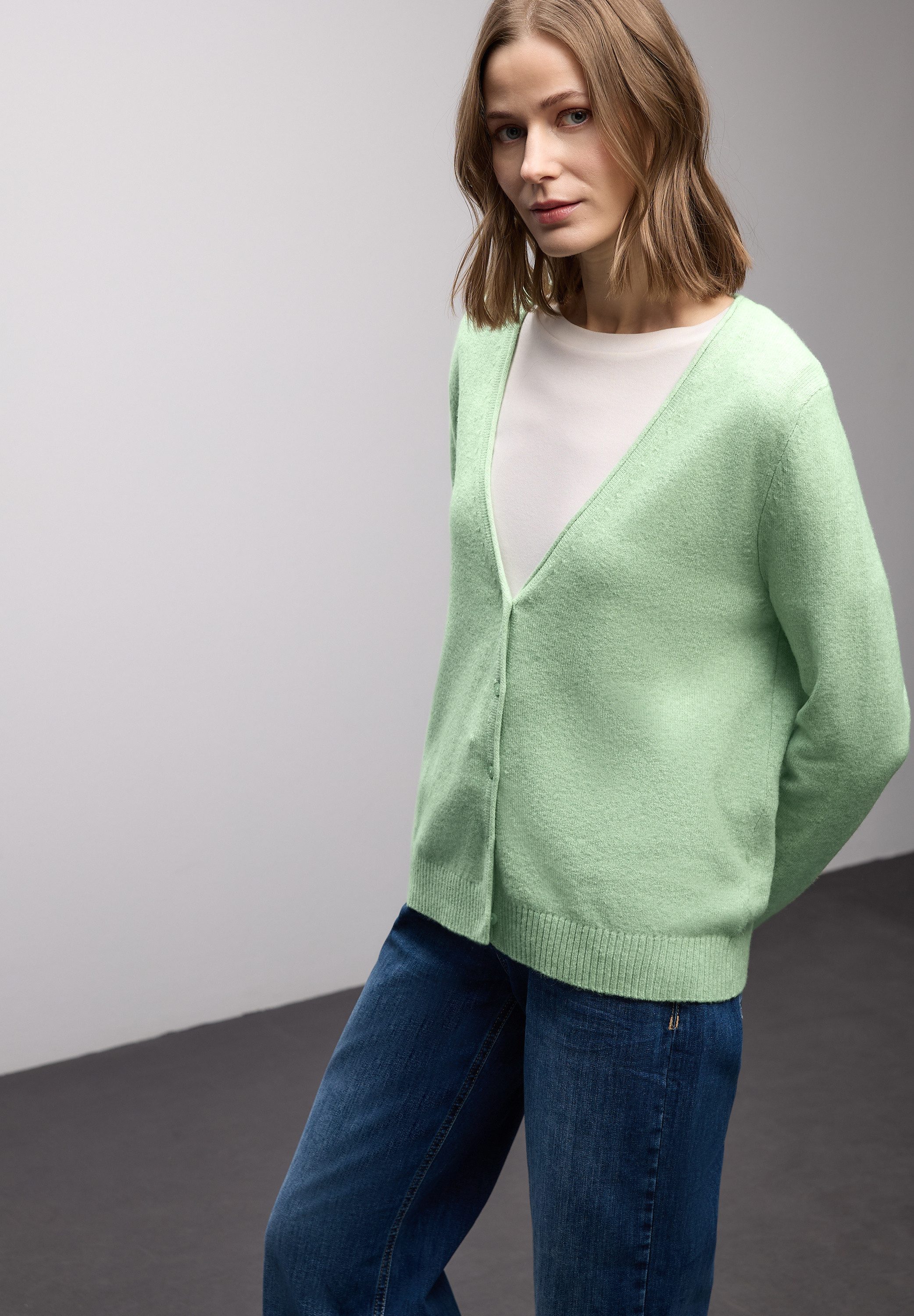 STREET ONE Cardigan mit V-Ausschnitt