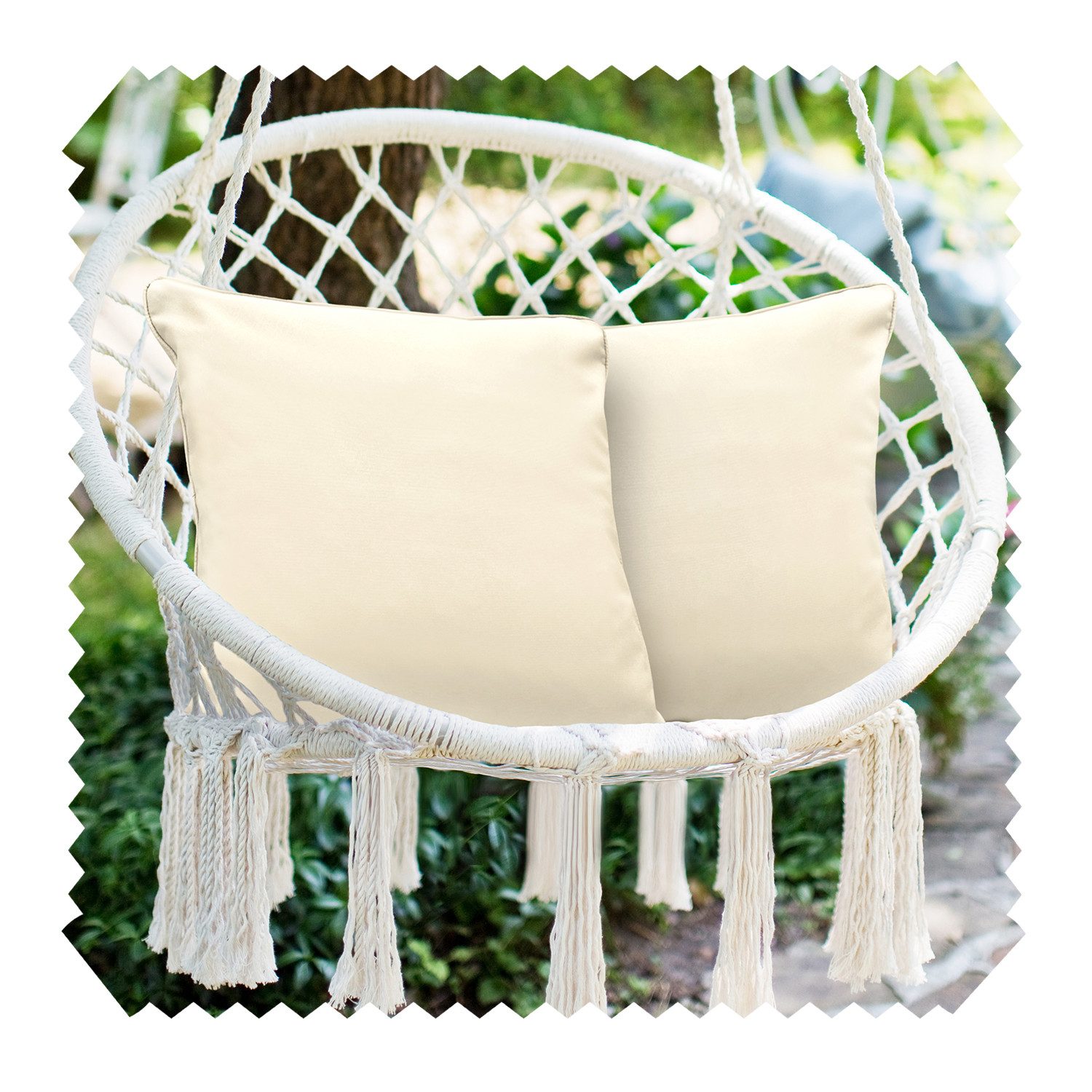 novely® Dekokissen novely® 2erSET DEKOKISSEN OUTDOOR Garten Lounge