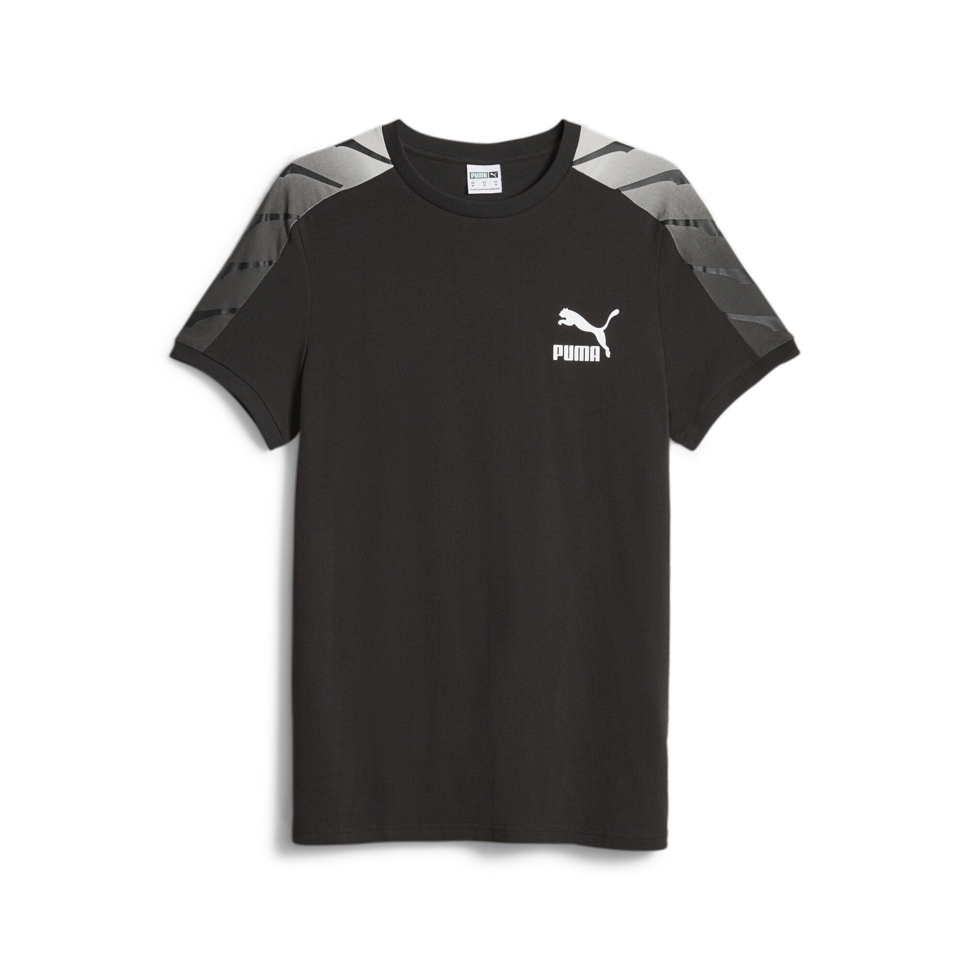 PUMA T-Shirt T7 Sport T-Shirt Herren Black