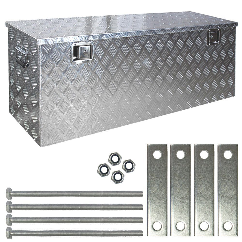 Anhänger-Deichselbox Truckbox Deichselbox Deichselkasten D210 inkl. Montagesatz Aluminium