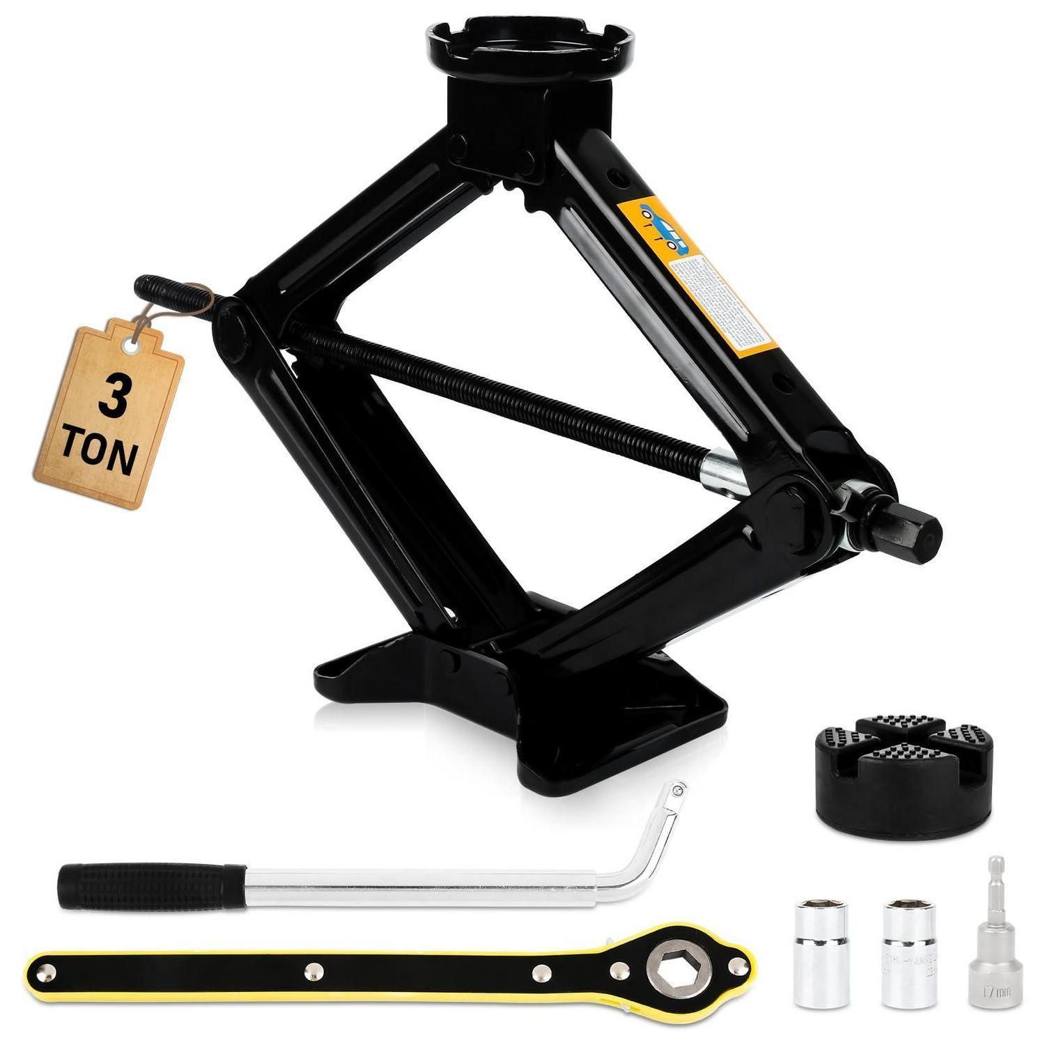 LuxusKollektion Wagenheber Wagenheber 3T Scherenwagenheber 45cm Auto MPV SUV 3 Tonnen Satz