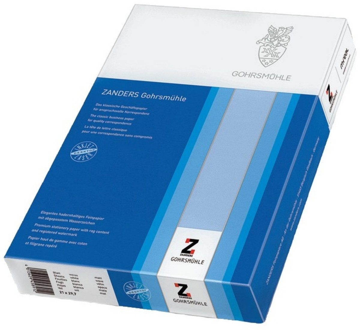 Kopierpapier Briefpapier Gohrsmühle A4 90g/qm weiß VE=500 Blatt