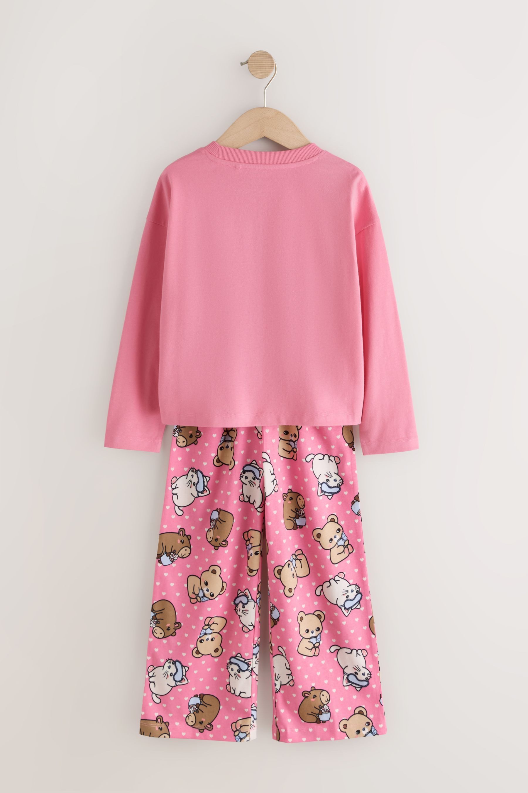 Next Pyjama Schlafanzüge mit weitem Bein und Print, 3er-Pack (6 tlg)