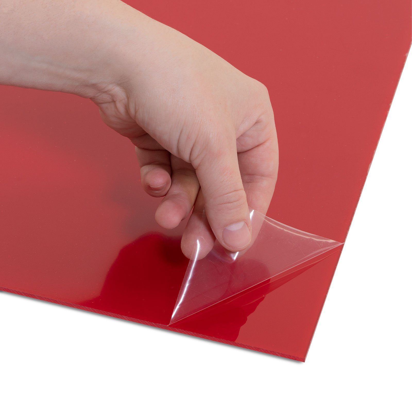 Karat Glas Farbige Rot 3 & erhältlich Vielfältige mm, Größen, matt Transparent in 2 6 Farben oder Acrylglasplatten, Anwendung