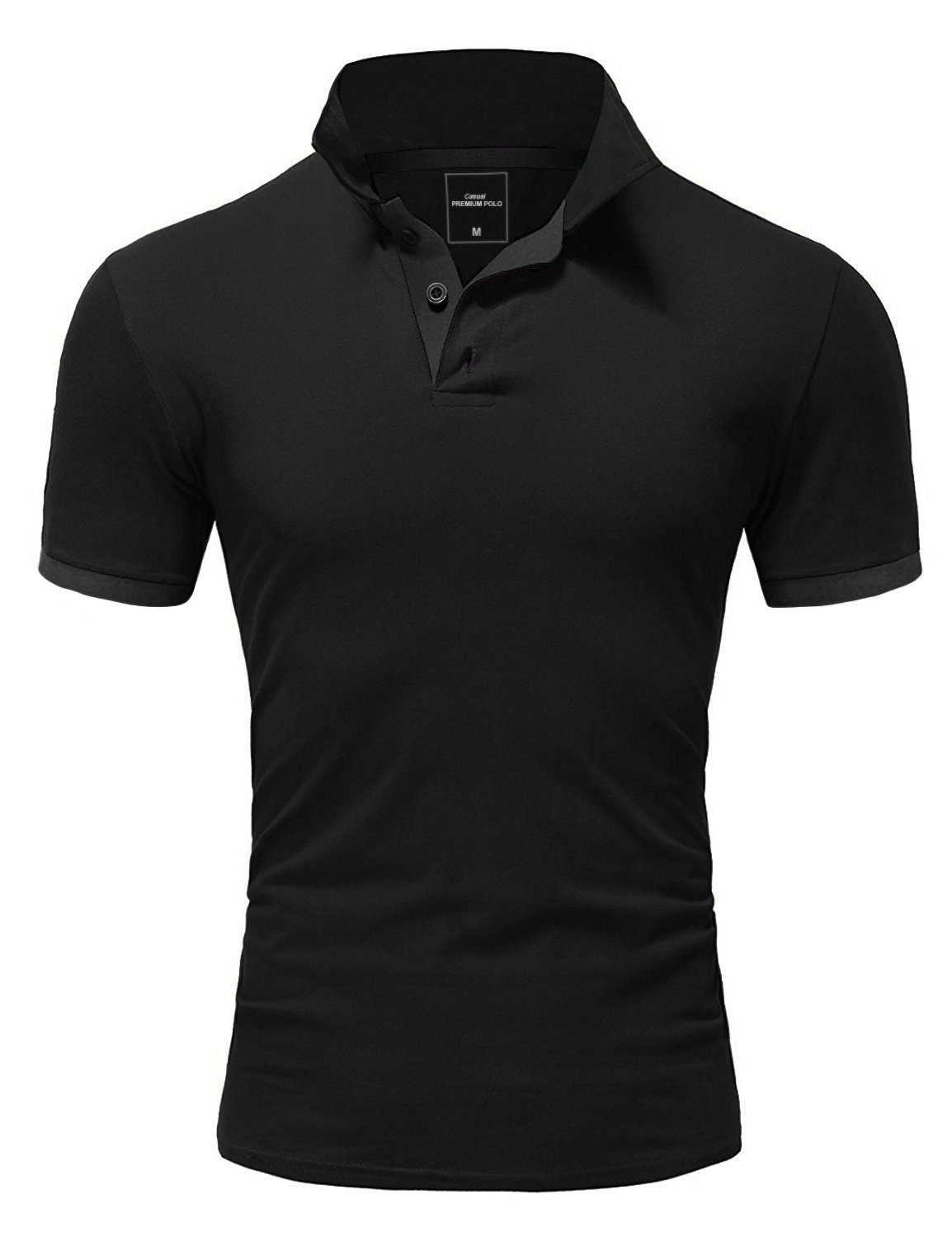Amaci&Sons Poloshirt MAINE Basic Kurzarm Poloshirt günstig online kaufen