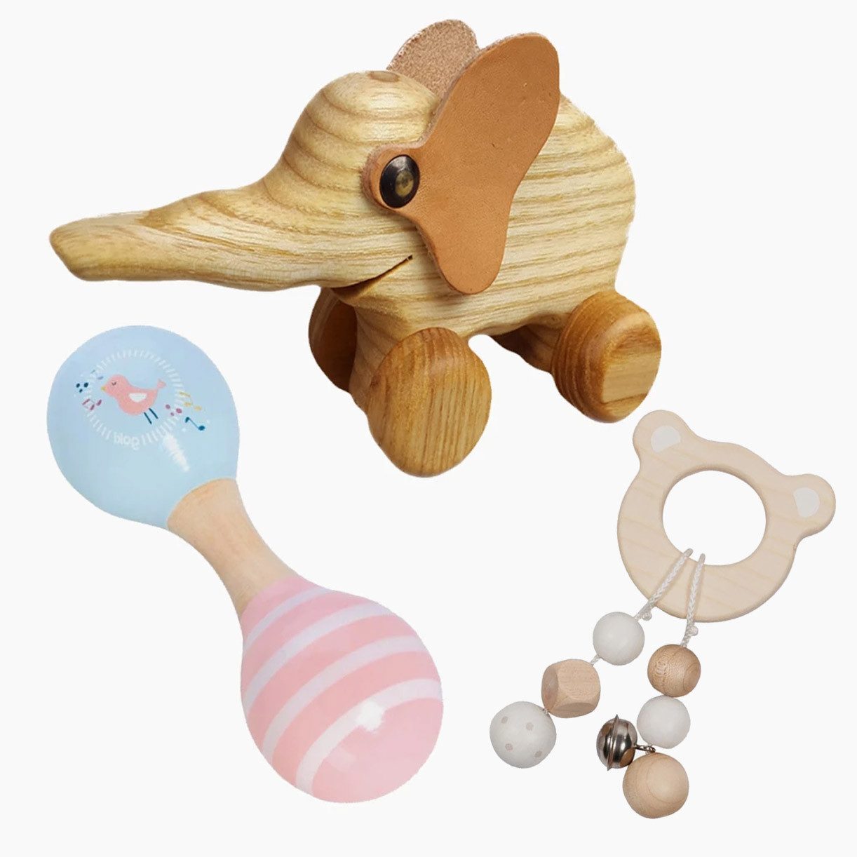 Madera Spielzeuge Greifspielzeug Spielzeugset No.2 für Babys,3er Set (spar set, 3-tlg., geschenk set), Qualität aus Deutschland