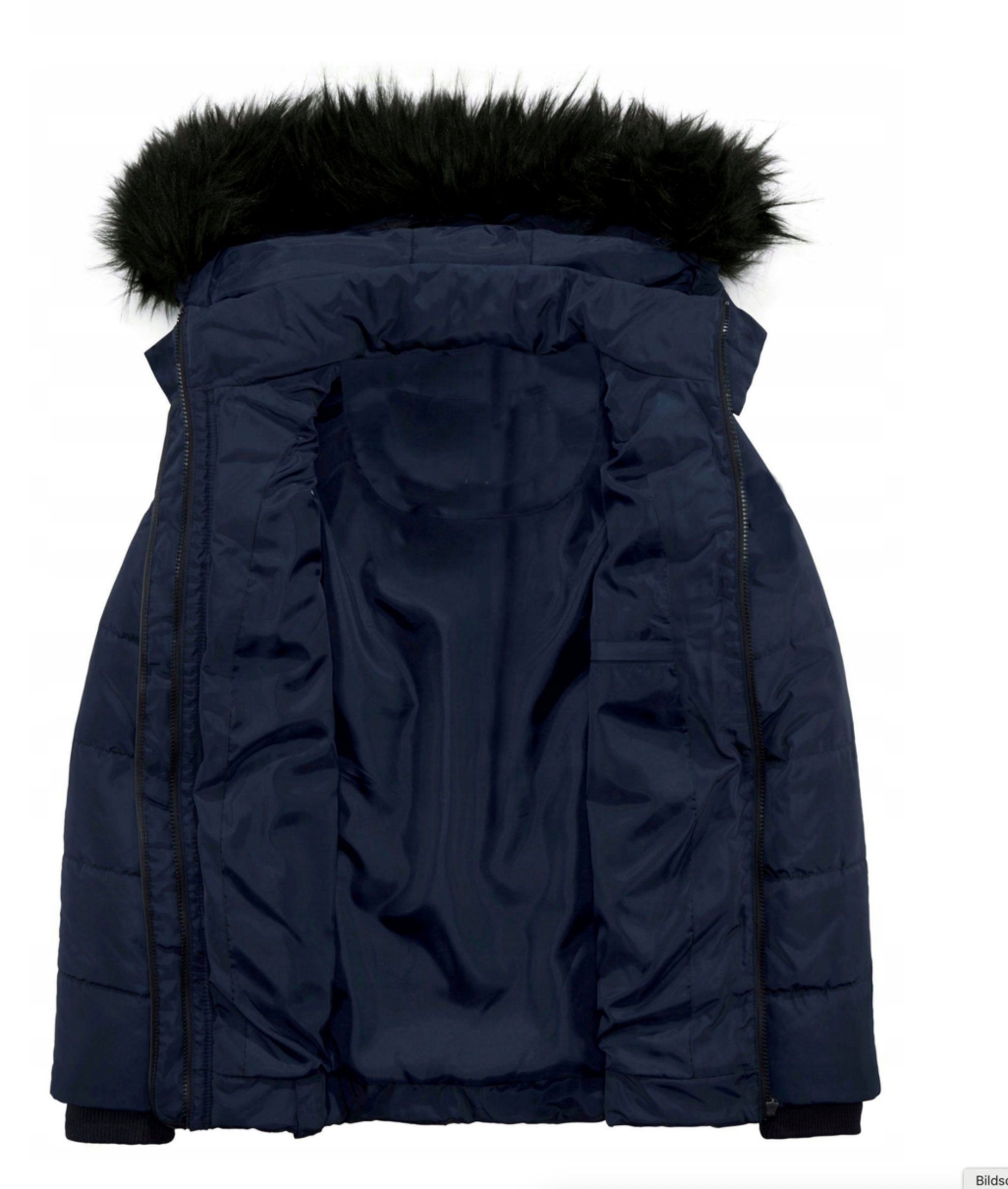 Keskin Collection Parka Qualität Kurz Parka Jacke Herbst Winter Frühling Kapuze mit abn. Fell mit abnehmbarer Kapuze