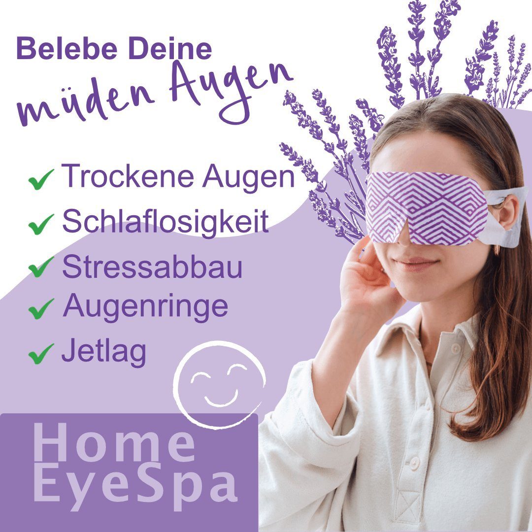 IEA Medical Augenmaske Wärmepads Eye für die Entspannung, für Augen-Maske Steam Set, für Wärmende Mask, Entspannung Augen, Augenmaske, Lavendel Augen die wärmende