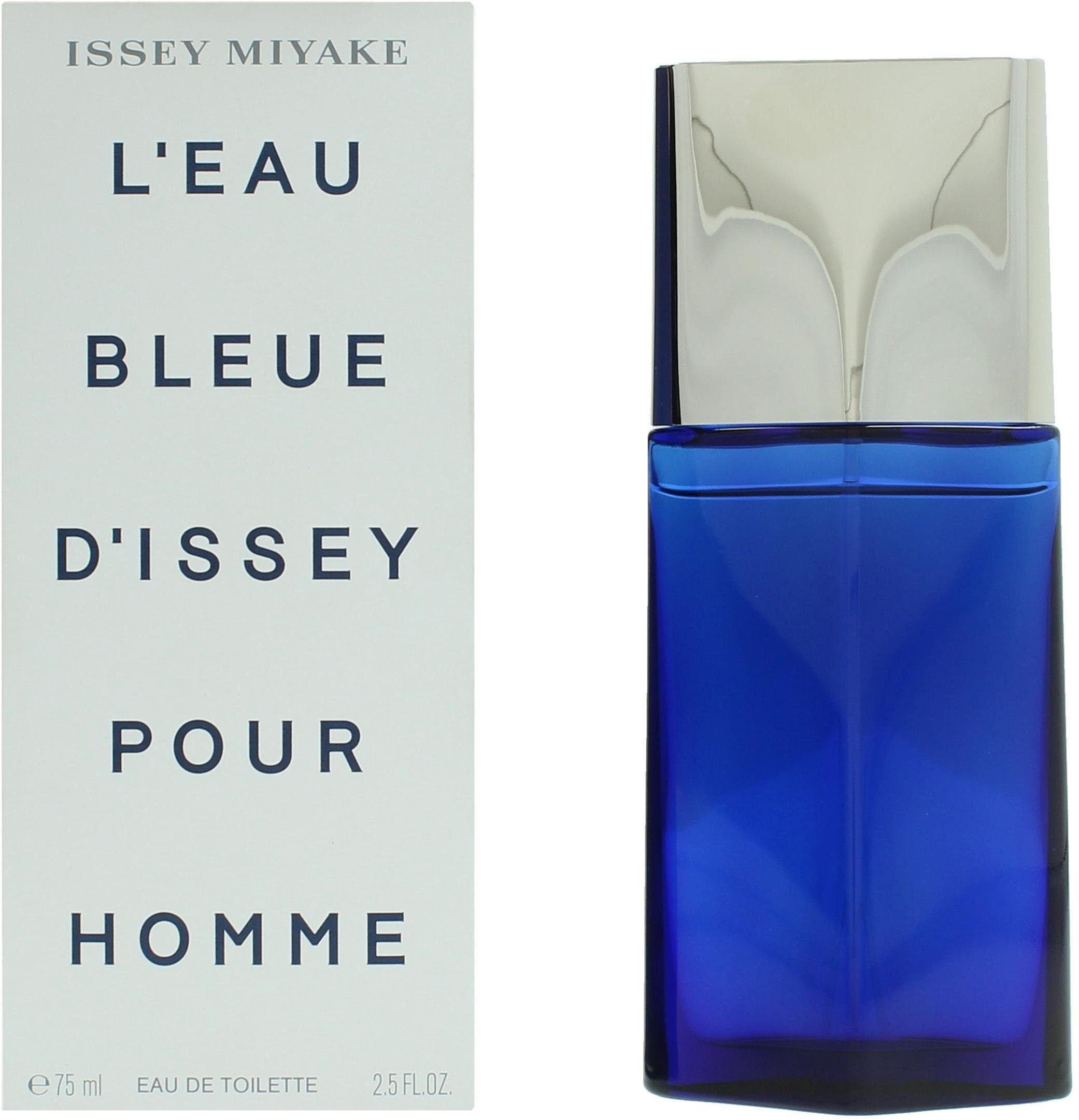 Issey Miyake Eau de Toilette L'EAU BLEUE D'ISSEY POUR HOMME, mit dem Zusammentreffen von Rosmarin und Patchoul