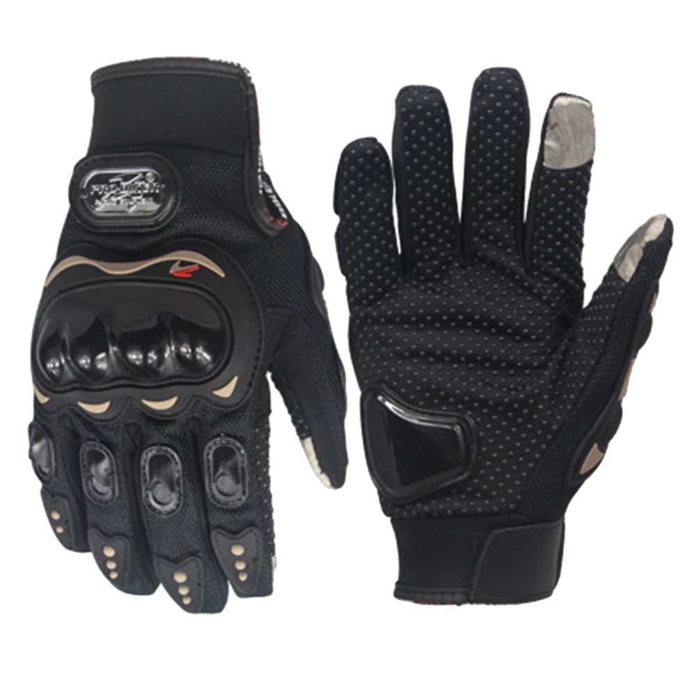 Blusmart Reithandschuhe Motorrad-Fallschutzhandschuhe, Finger- Und Gelenkschutz, Rutschfeste black