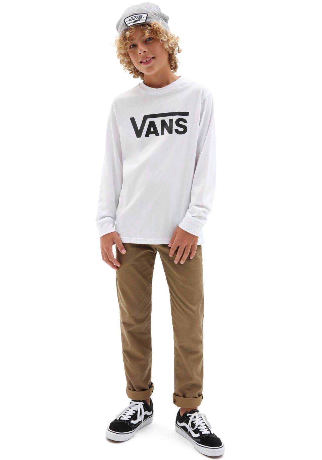 VANS LS CLASSIC Langarmshirt BOYS WHITE Vans